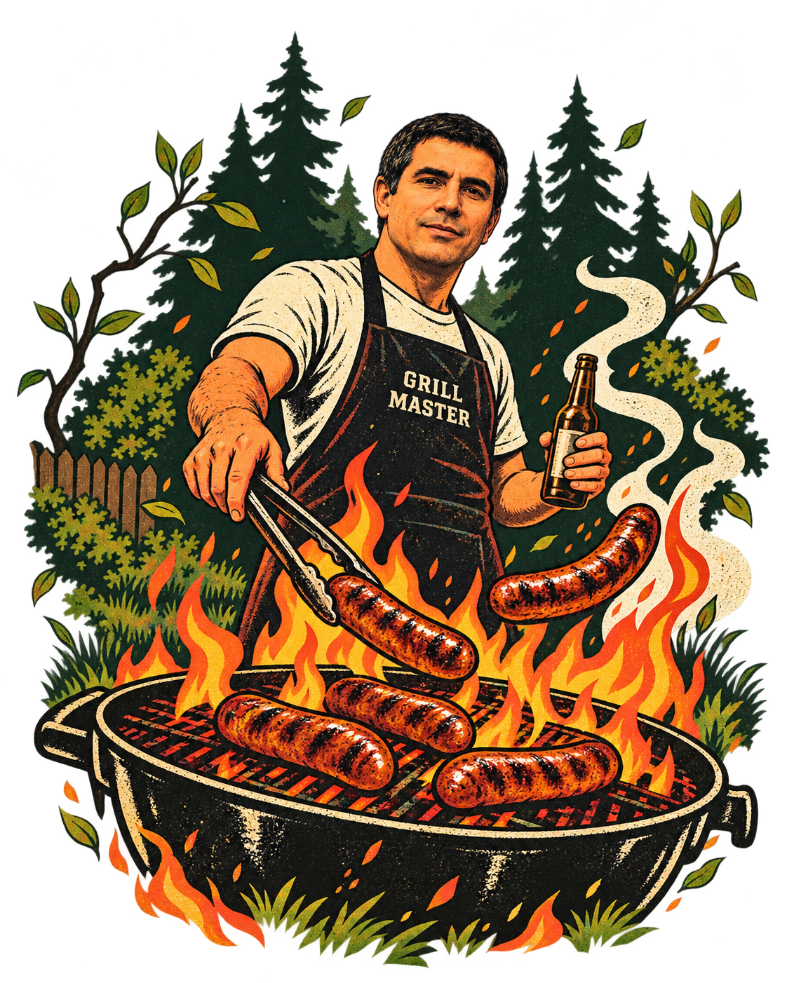 PAPACOOL™ - Chef du BBQ Hoodie - aperçu 9