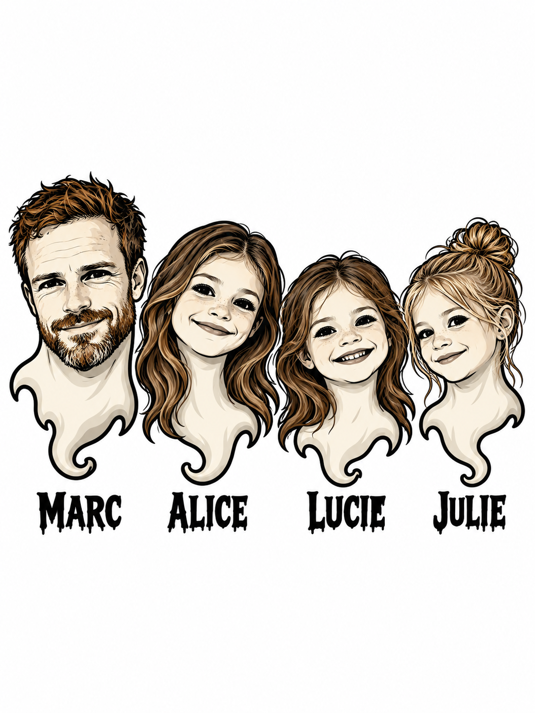 Hoodie La famille Fantôme - aperçu 8