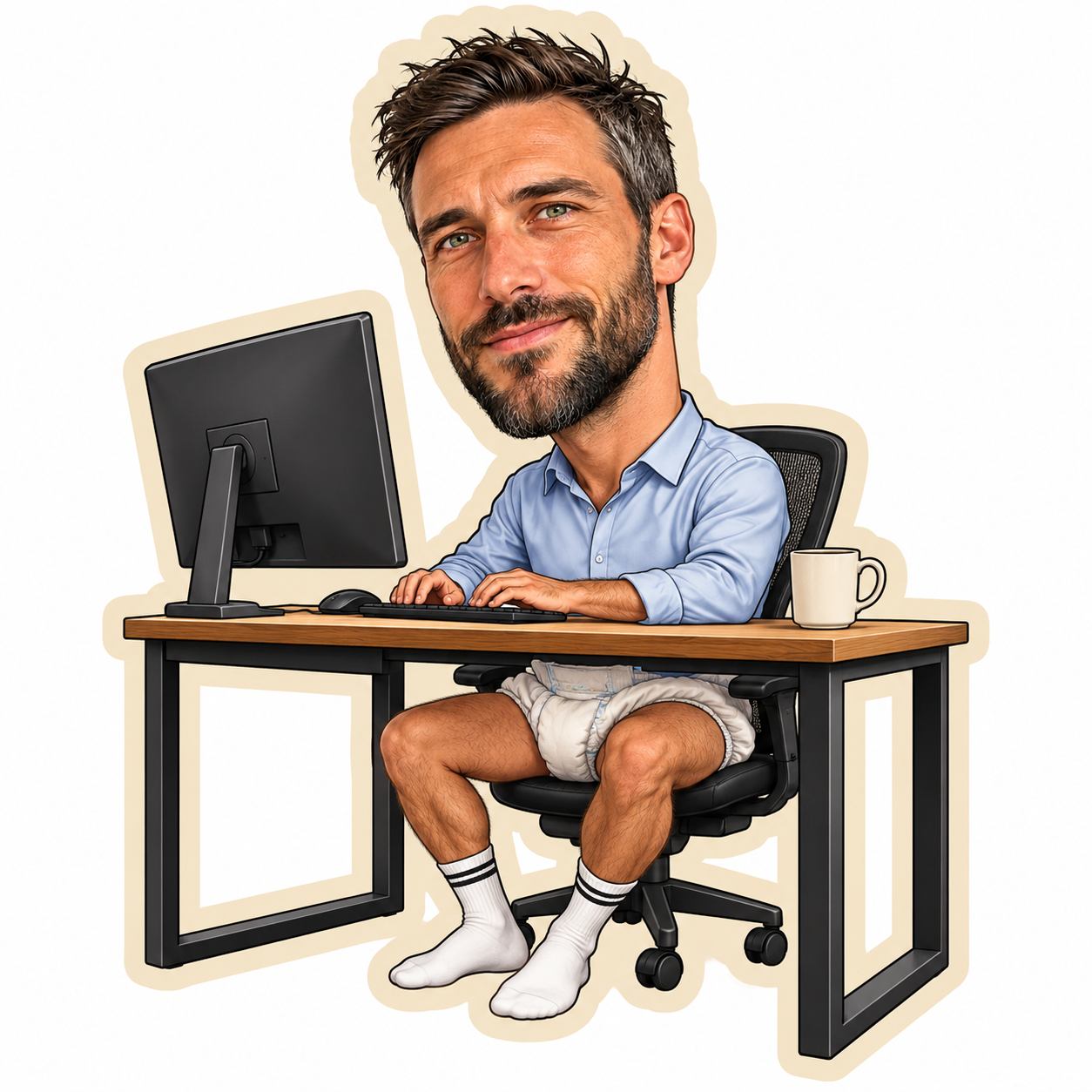 Sweatshirt J'peux pas JE BOSSE - aperçu 8