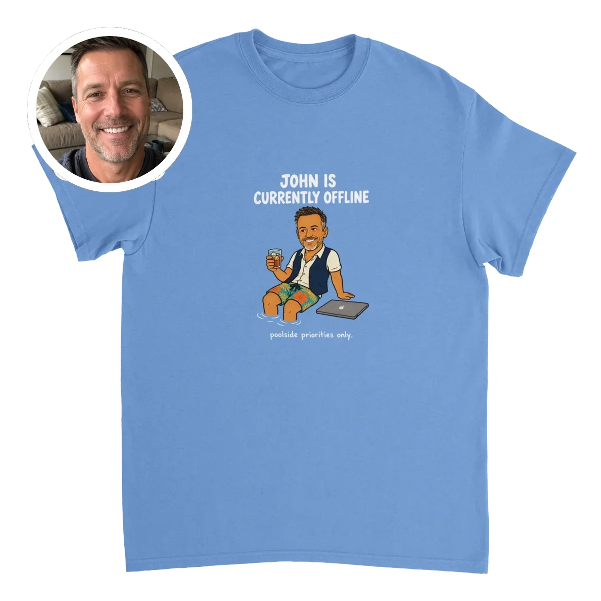 Currently Offline® By the Pool T-Shirt - image 1