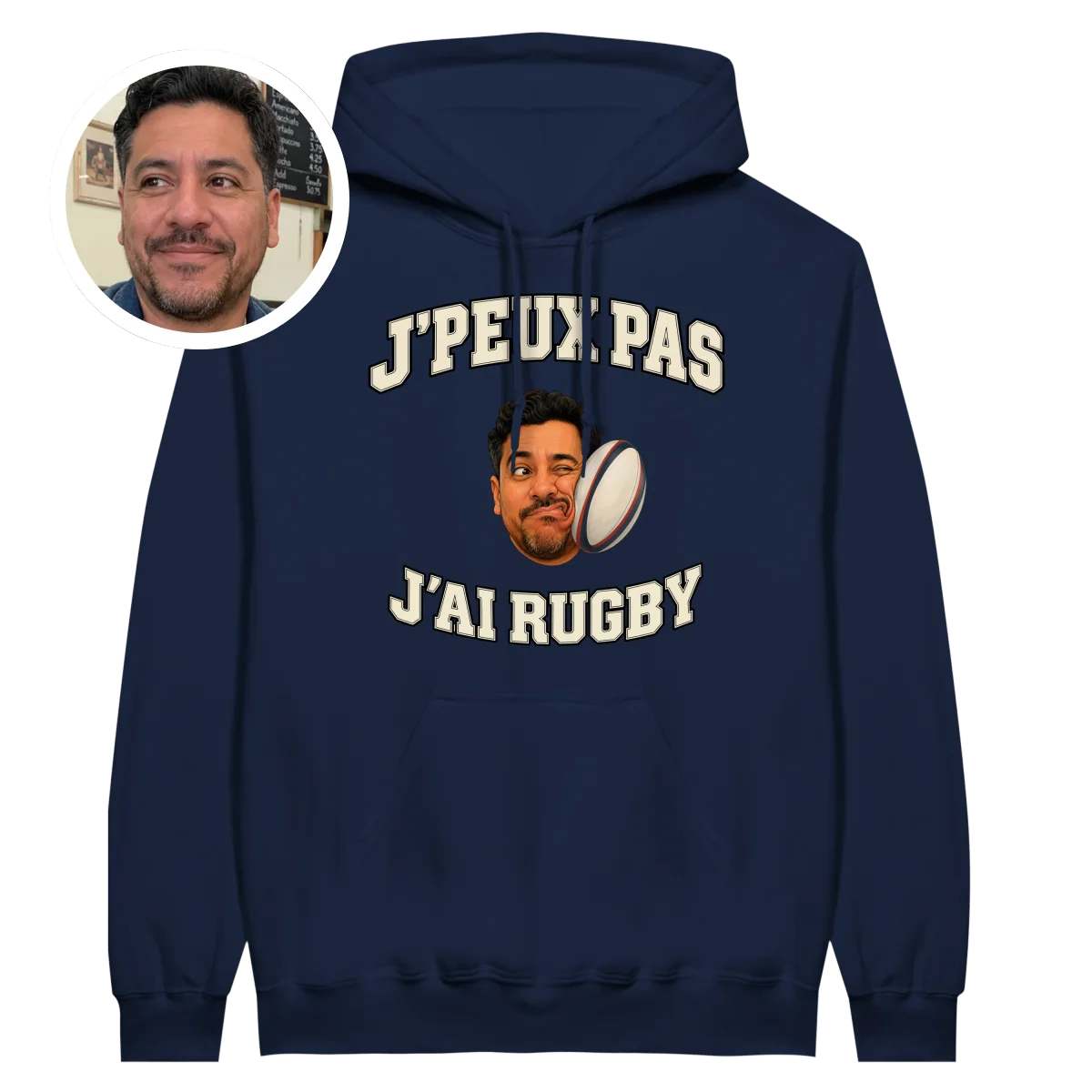 Hoodie "J'peux pas, j'ai Rugby" - image 1