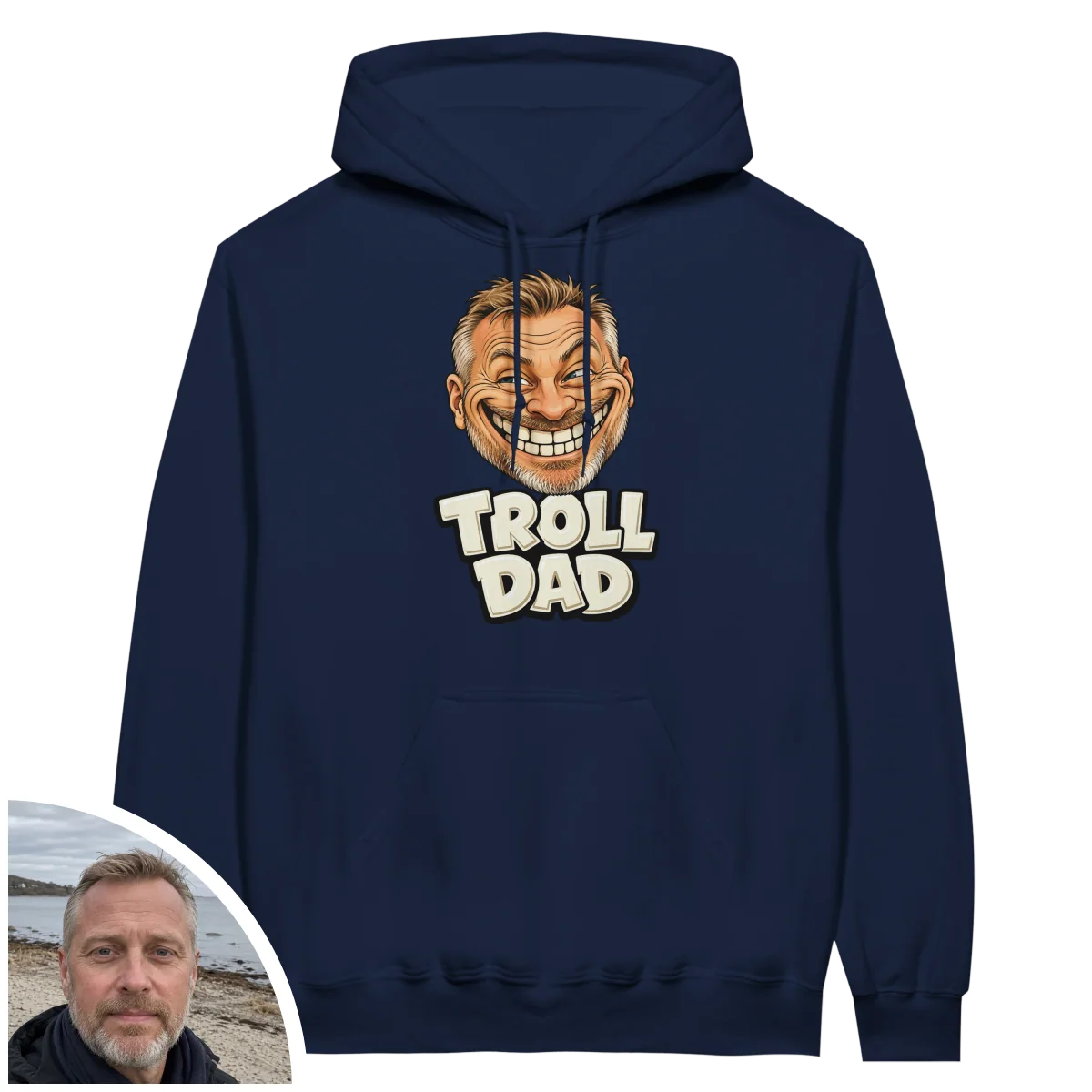 Unisex Hoodie Troll DAD - image 1