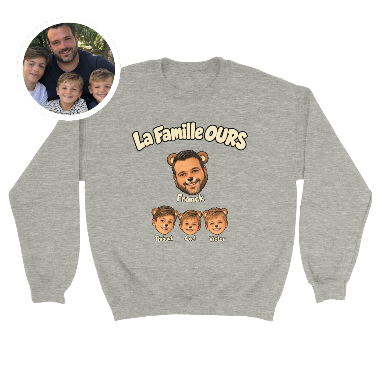 Crewneck Famille OURS