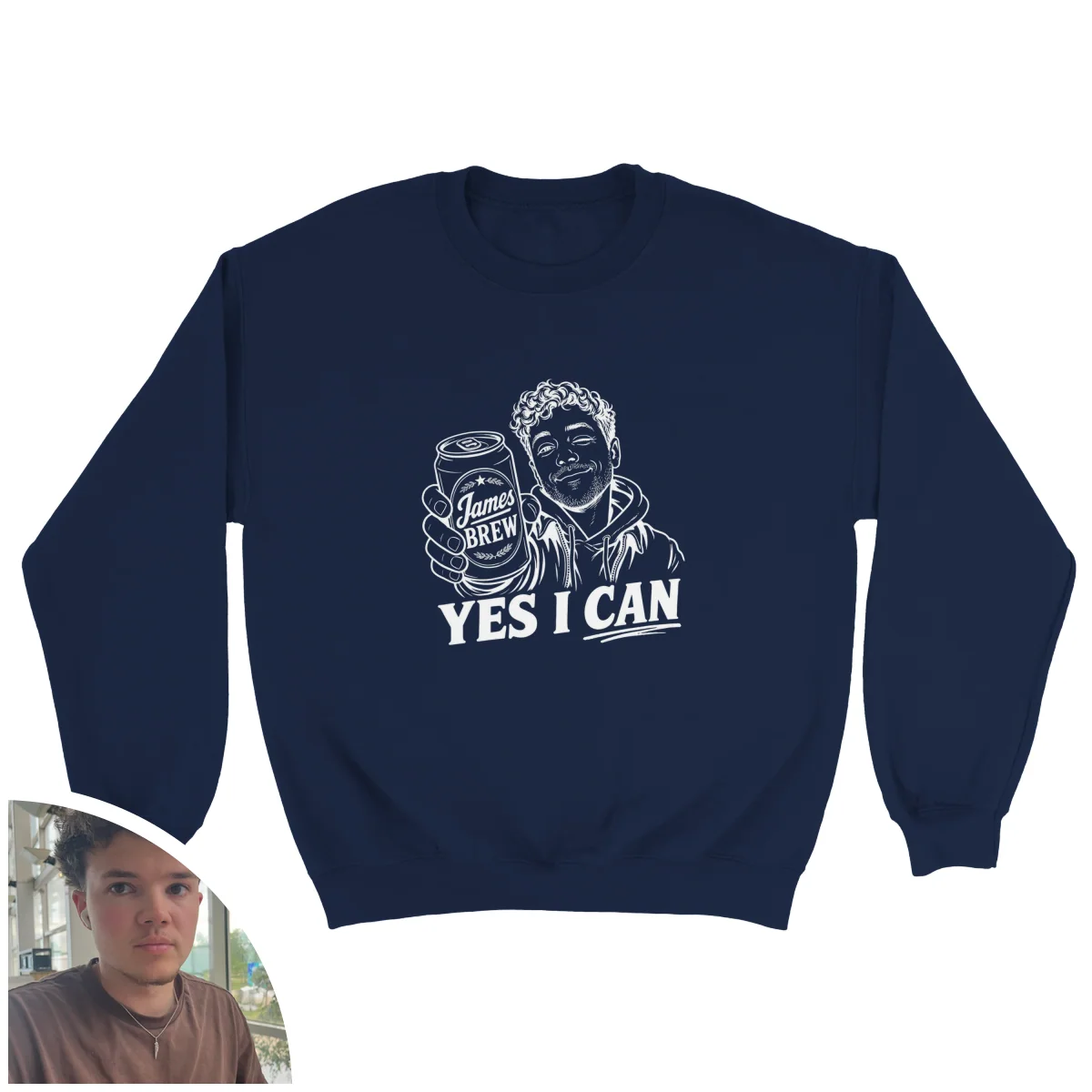 Yes I Can Beer Crewneck