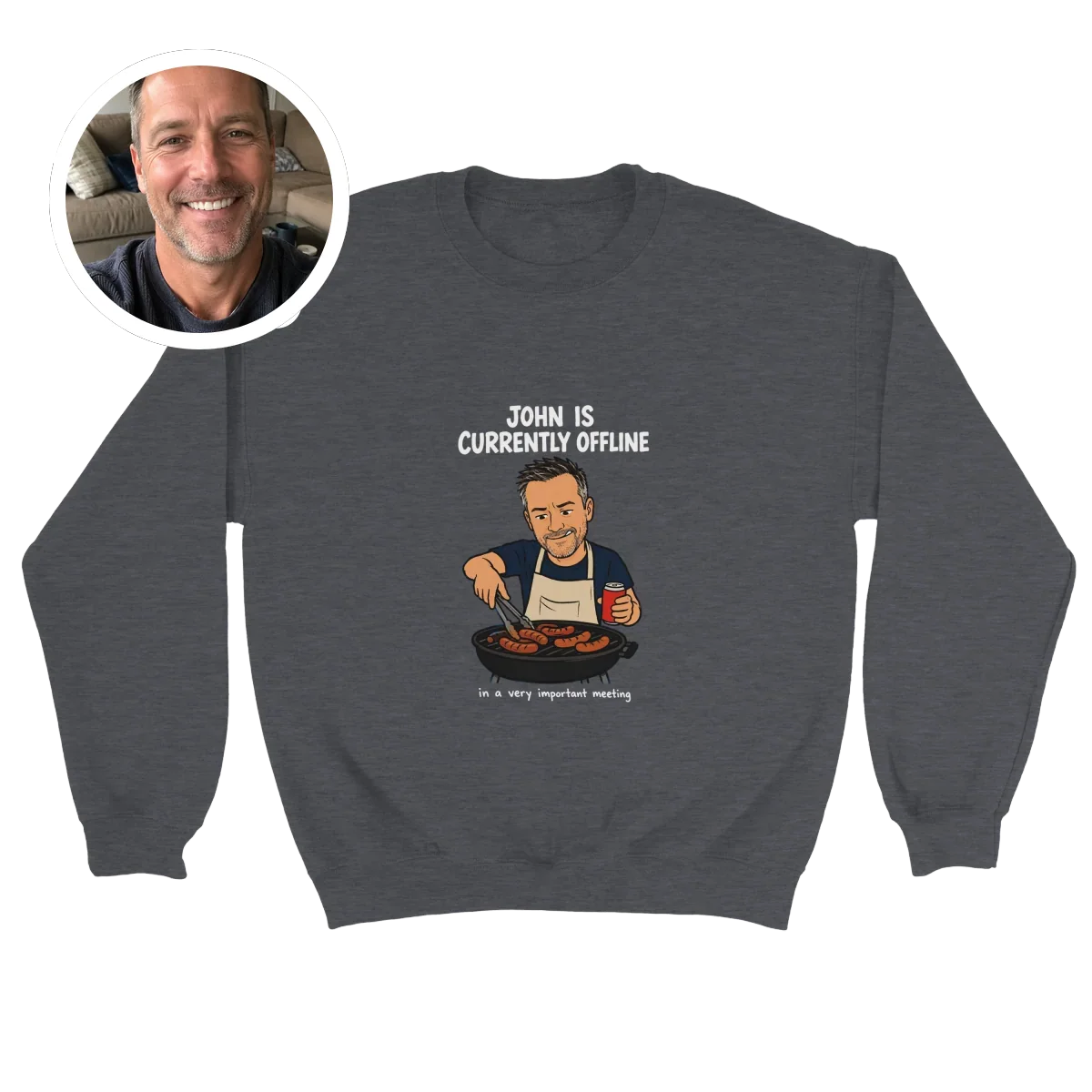 Currently Offline® BBQ Chef Crewneck