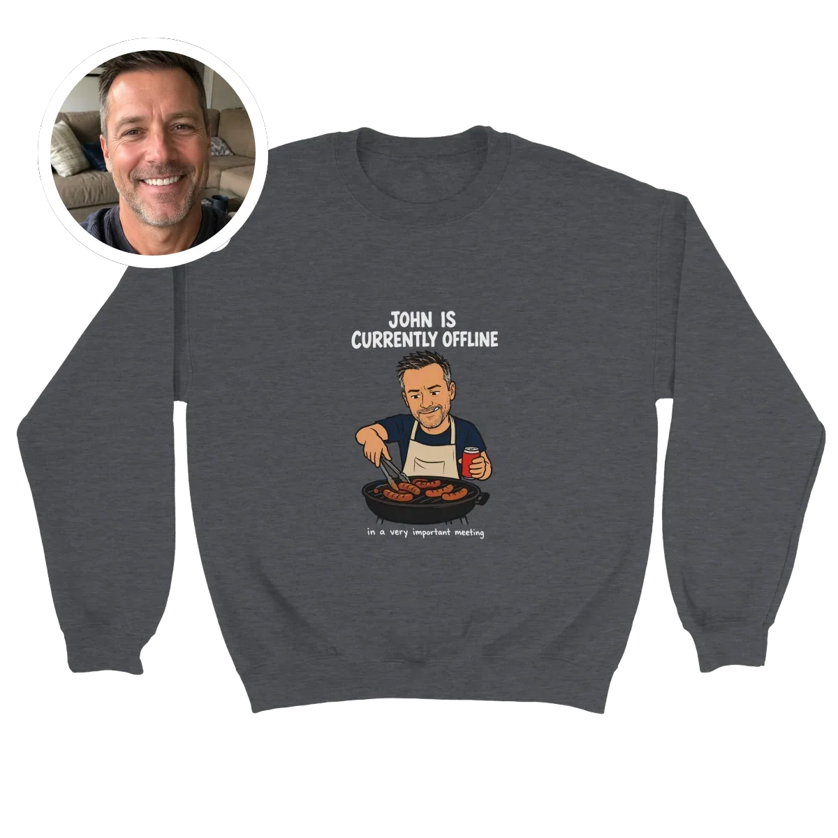 Currently Offline® BBQ Chef Crewneck