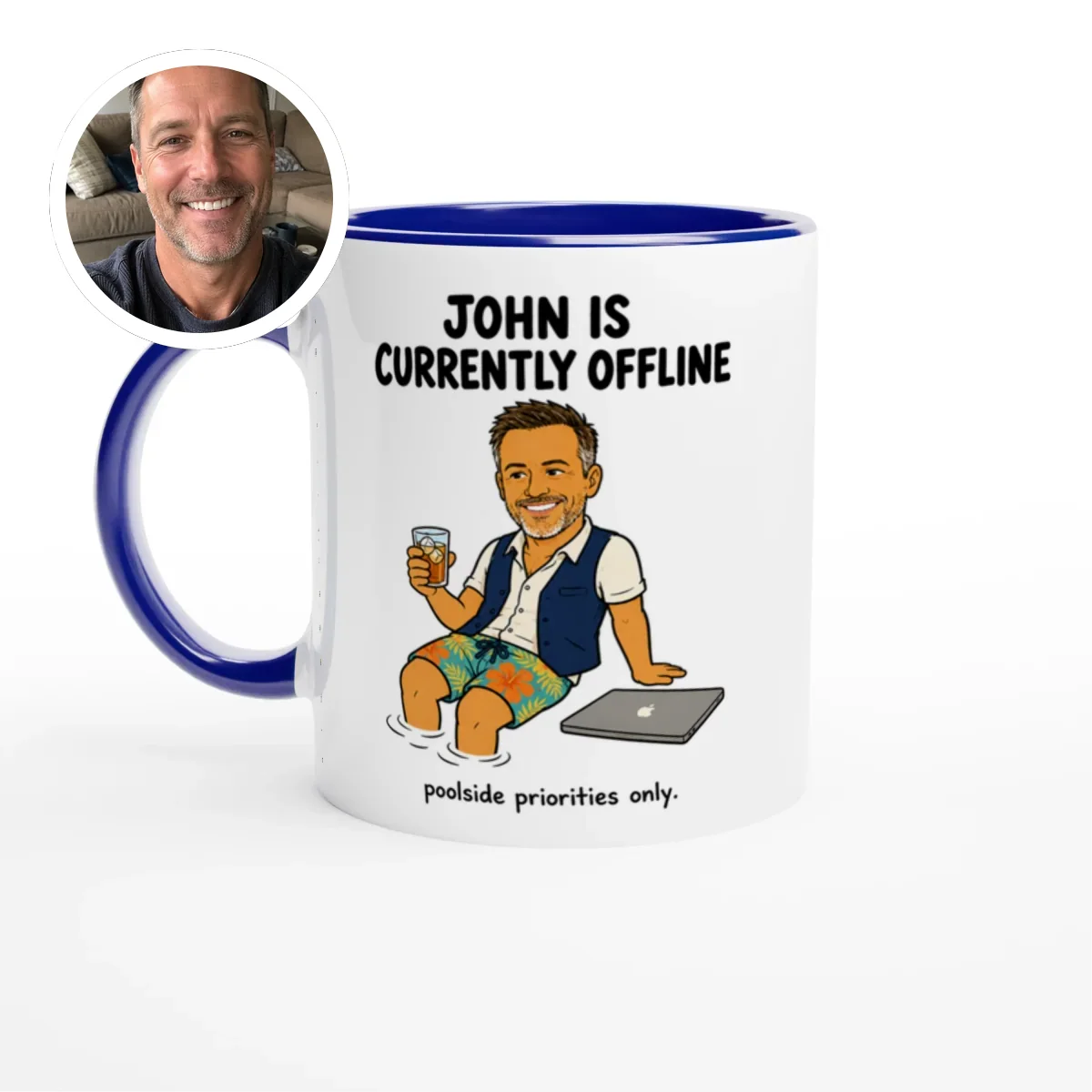 Currently Offline® By the Pool Mug