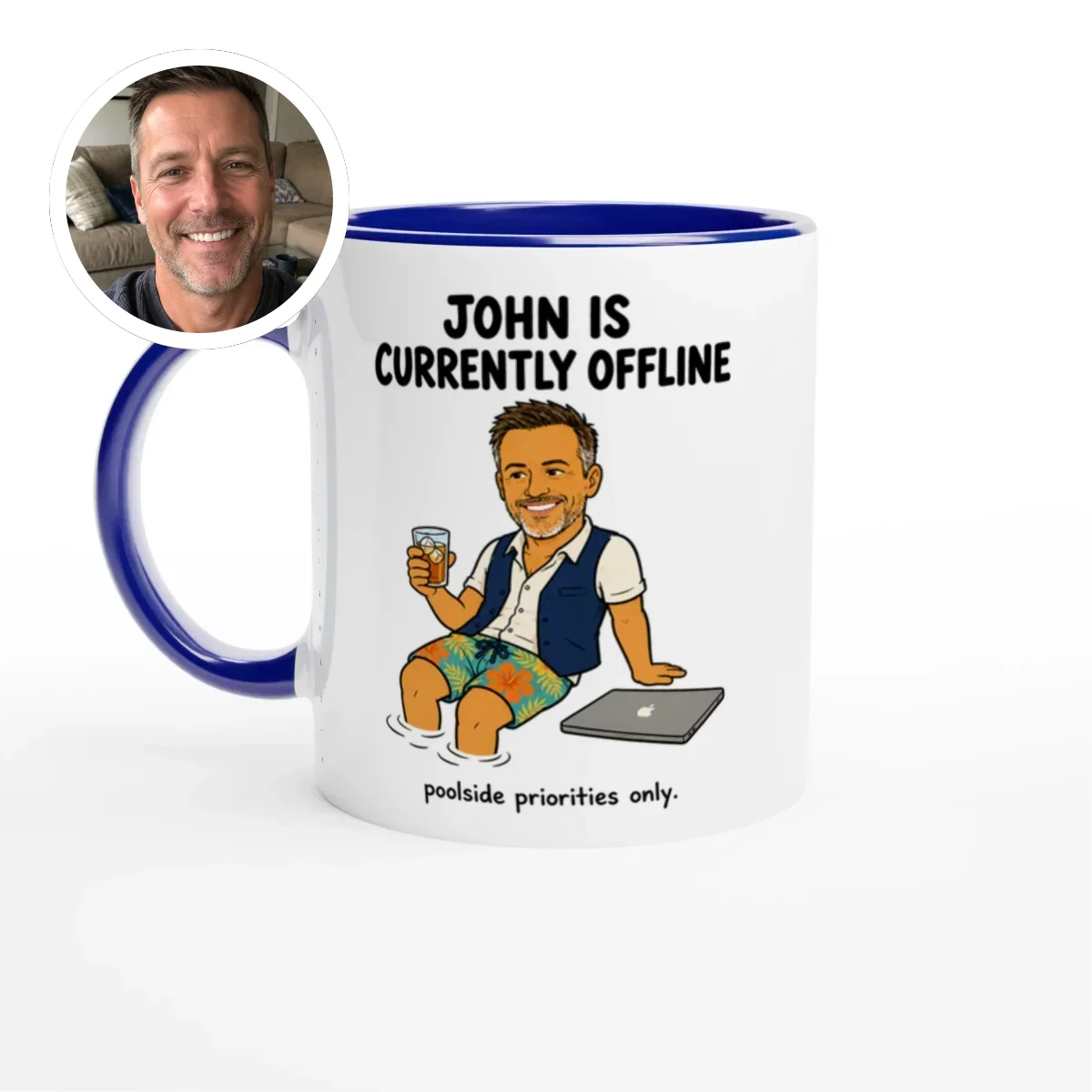 Currently Offline® By the Pool Mug - image 1