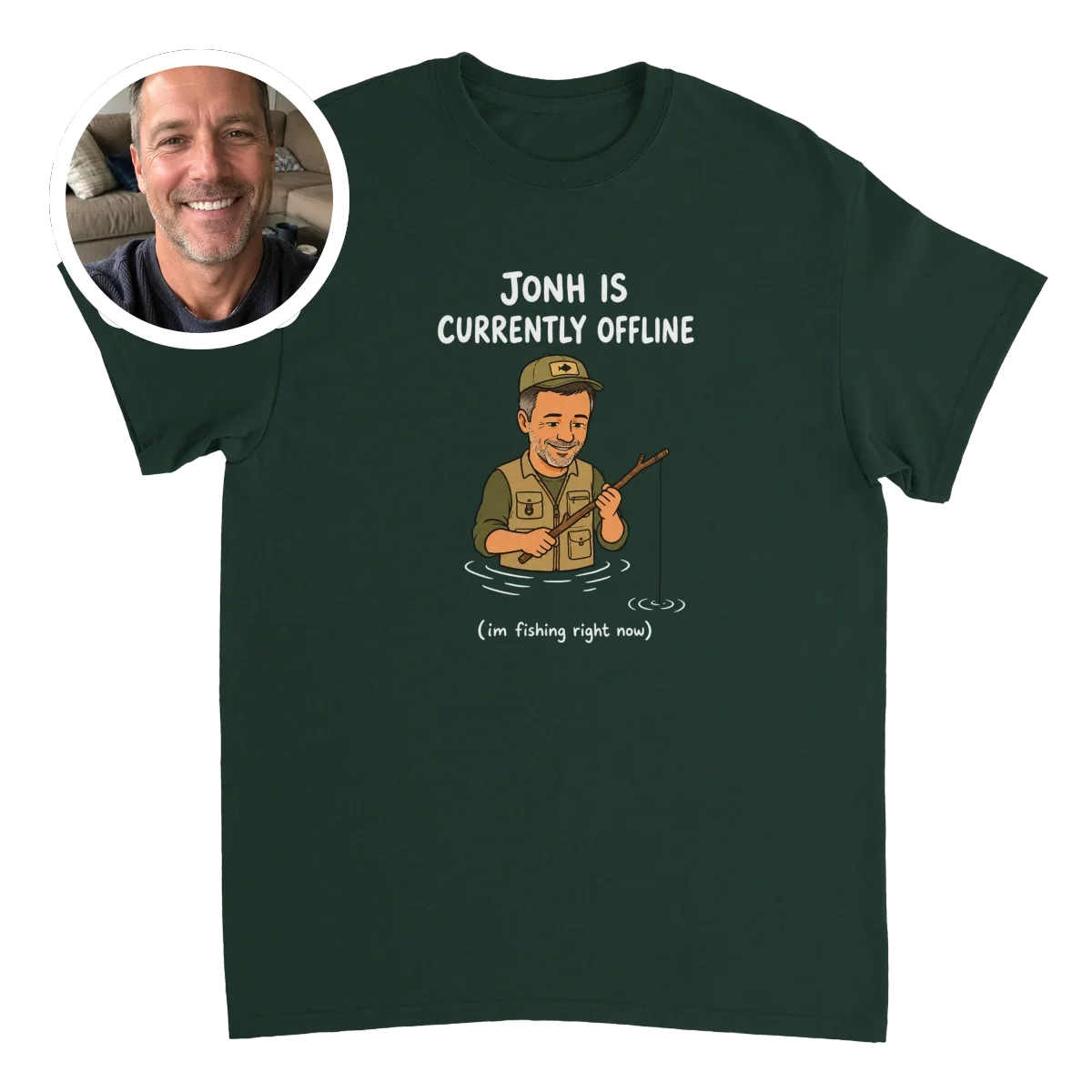 Currently Offline® I'm Fishing T-Shirt