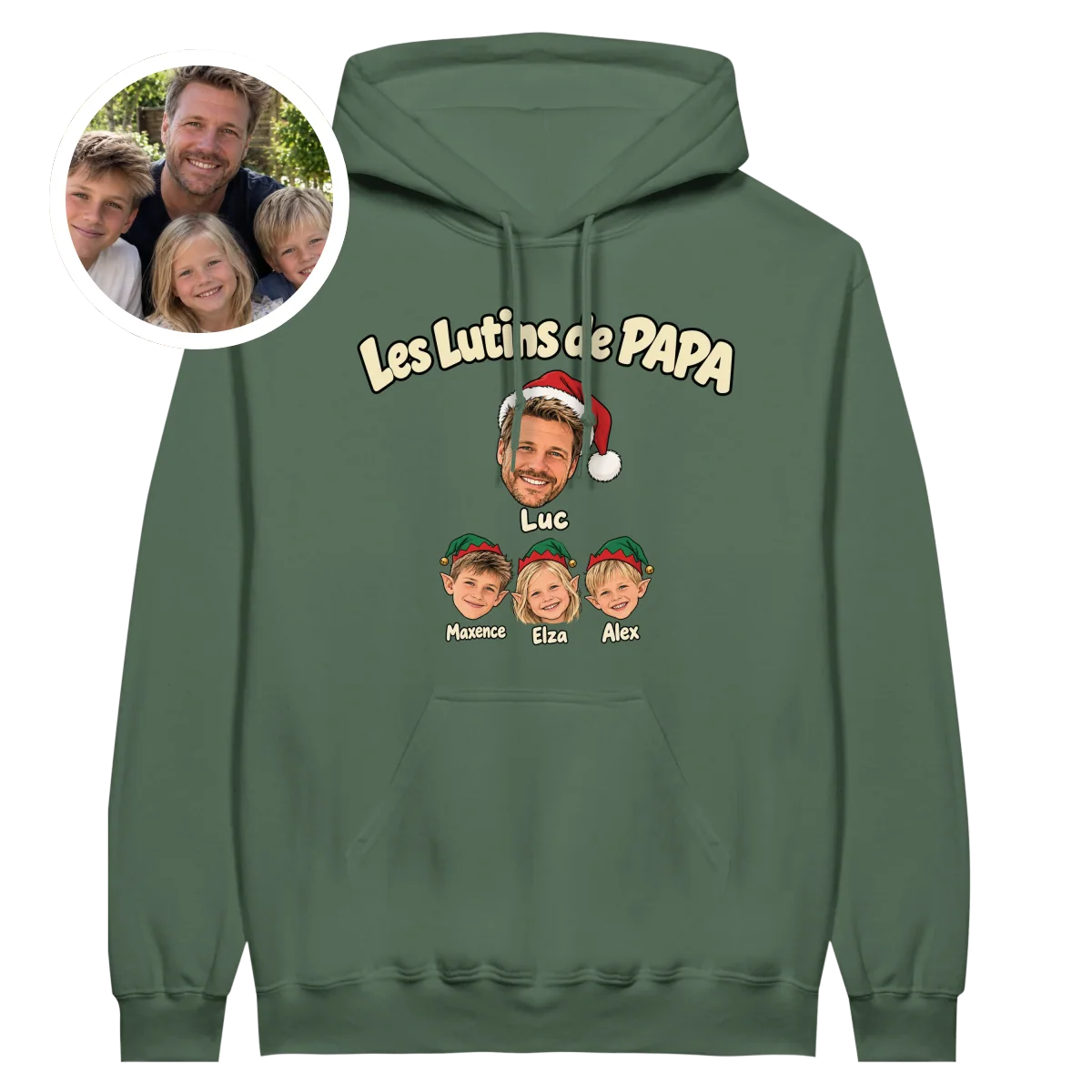 Hoodie Les Lutins de PAPA