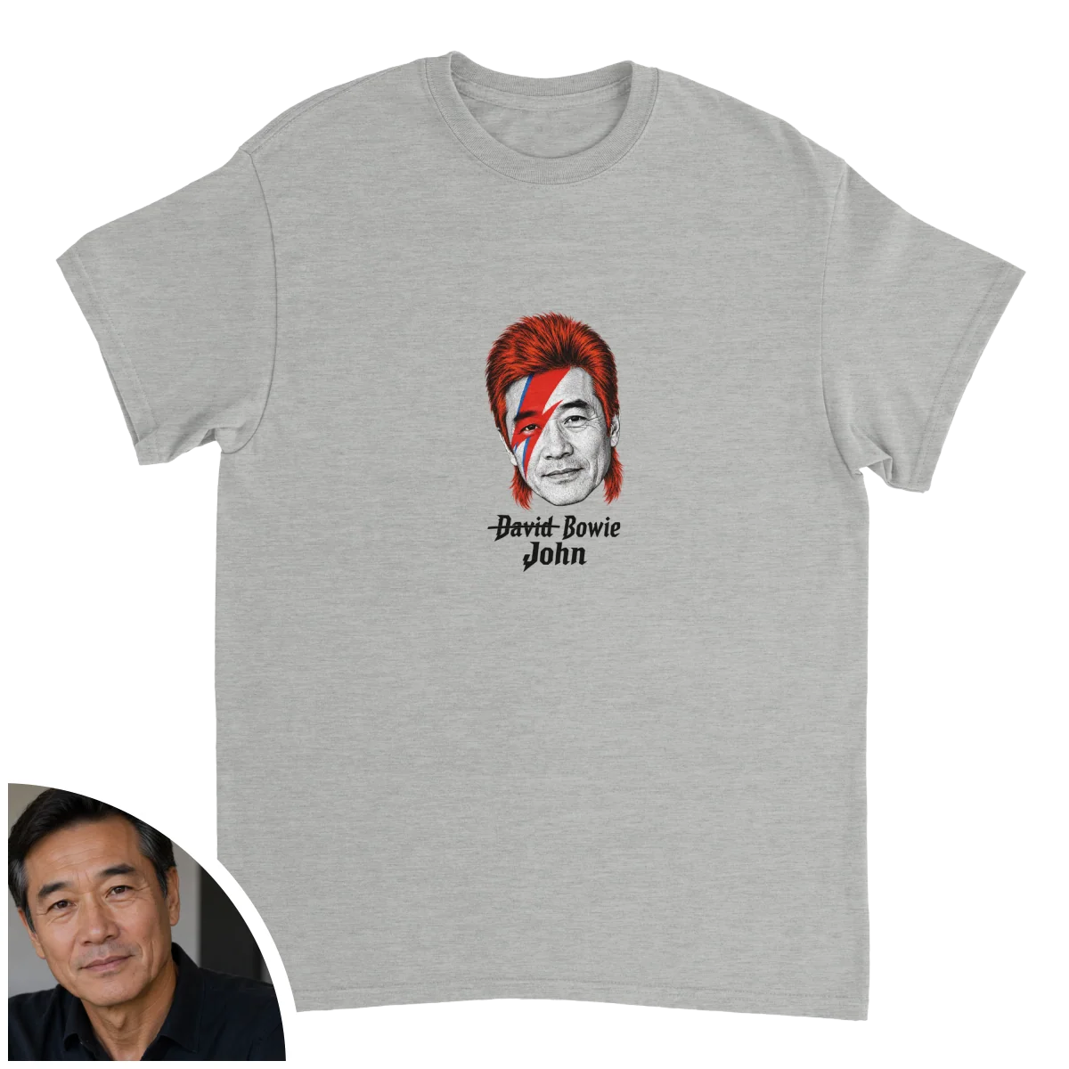 Heavy Cotton T-Shirt Custom Bowie