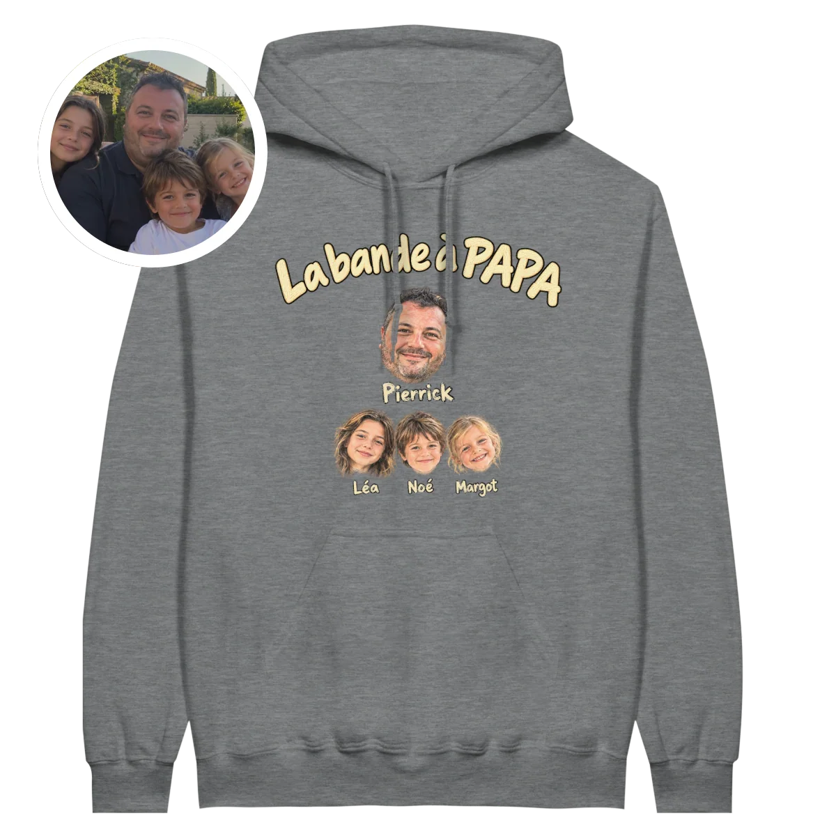 Hoodie Bande à Papa - crayon