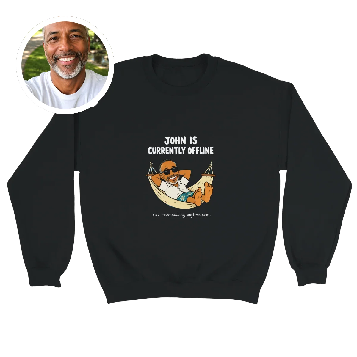 Currently Offline® Hammock Crewneck