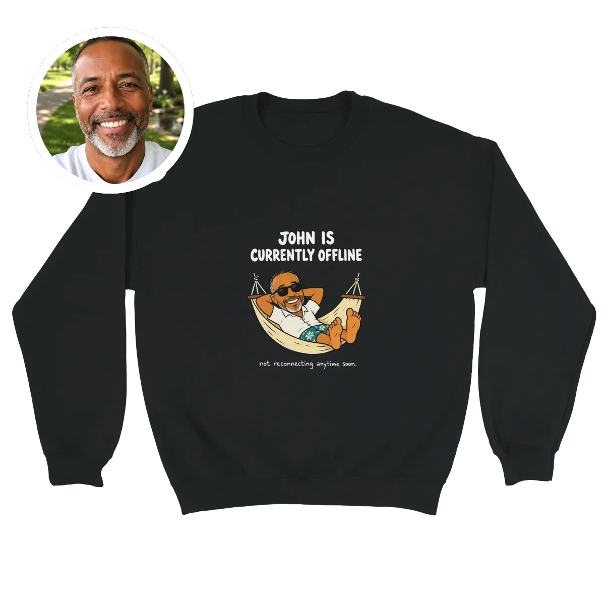 Currently Offline® Hammock Crewneck - image 1
