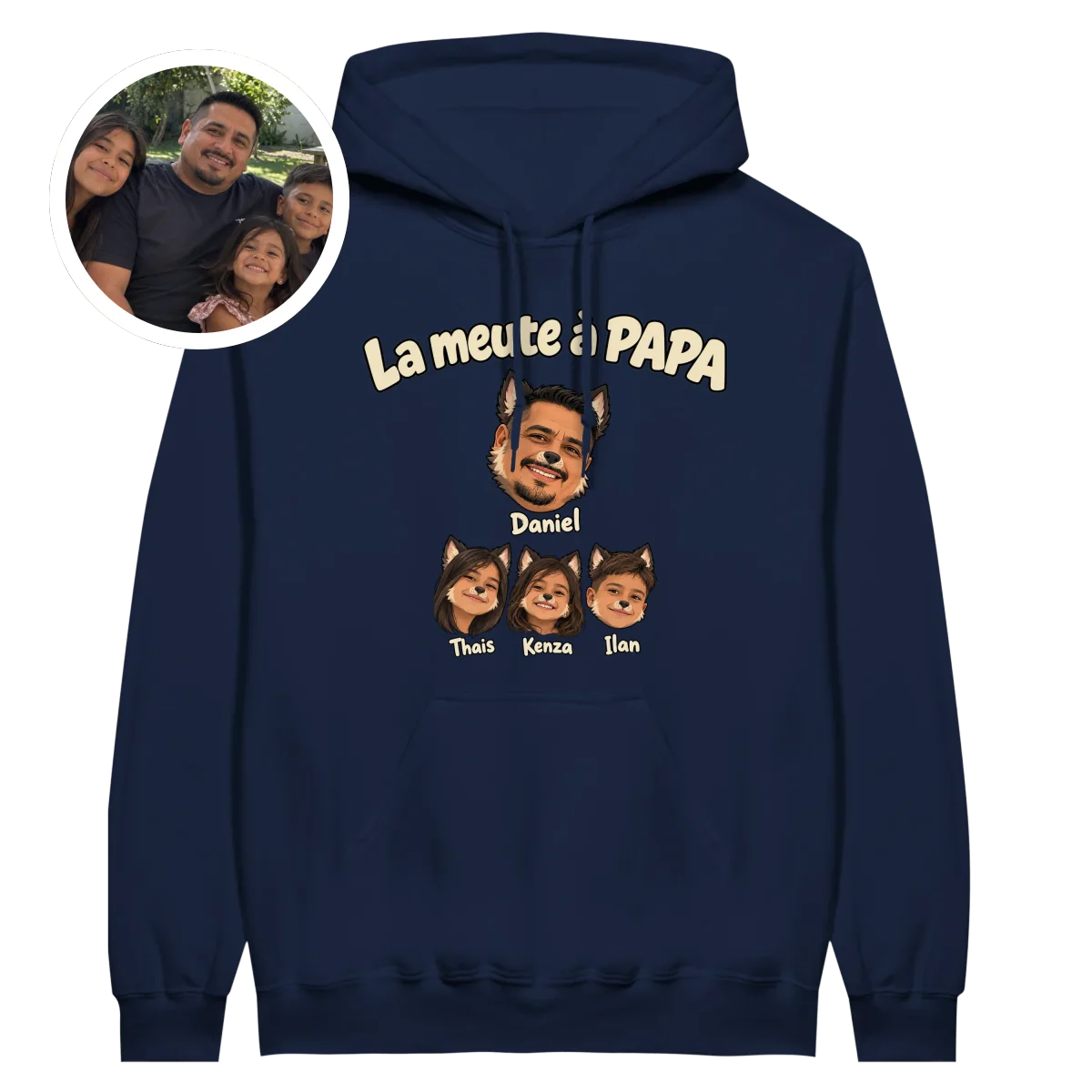 Hoodie Meute à Papa