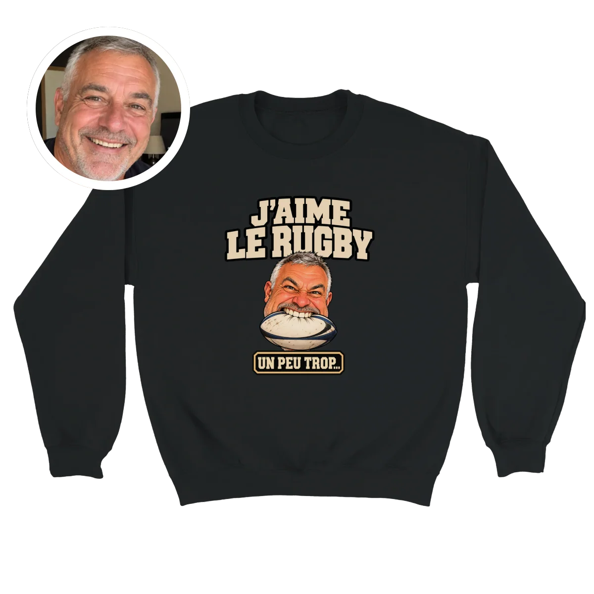 Sweat-shirt J'aime le Rugby - image 1