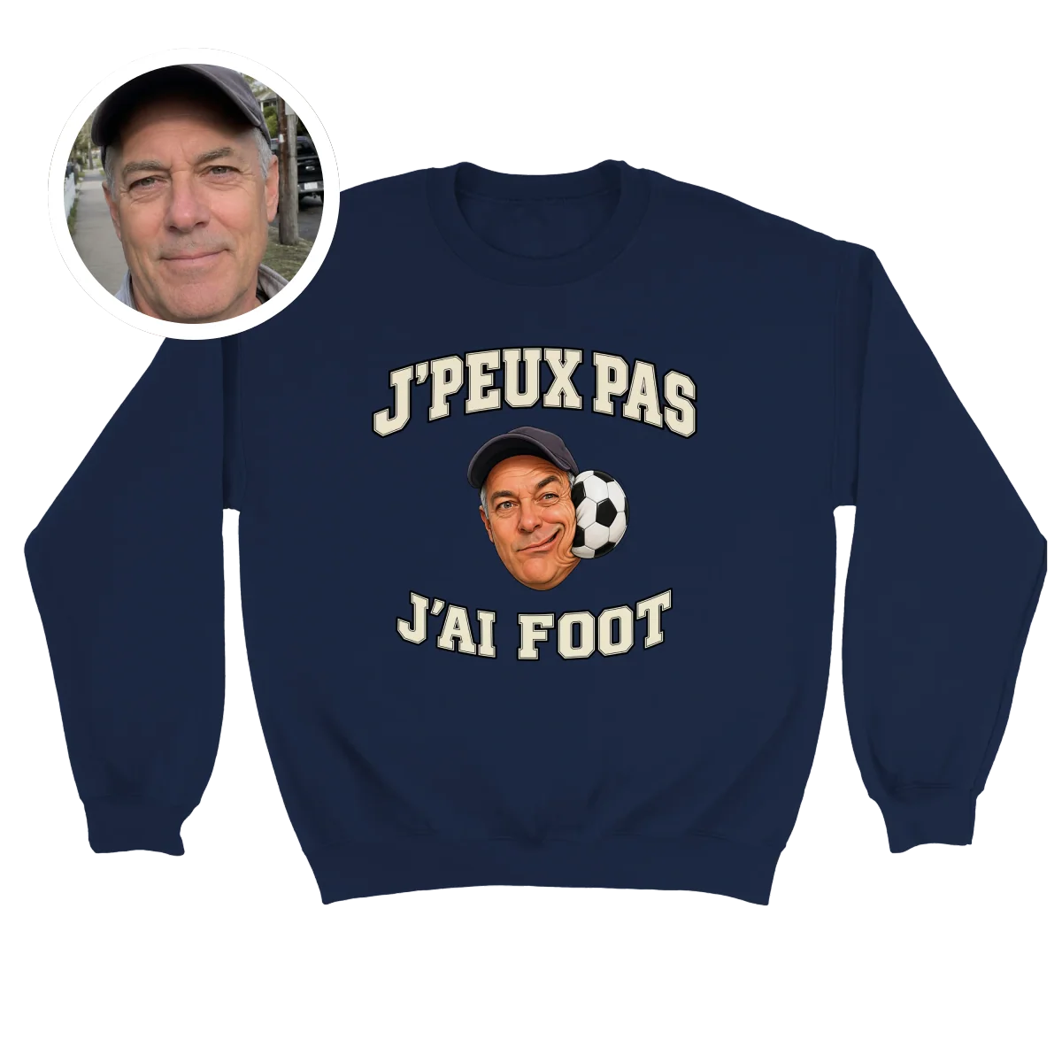 Crewneck J'peux pas, j'ai FOOT - image 1