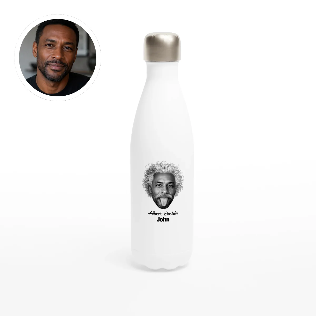 Stainless Steel Water bottle - 17oz Man of Science