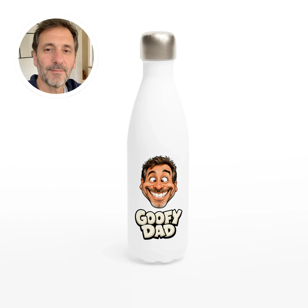 Stainless Steel Water Bottle - 17oz Goofy DAD - image 1