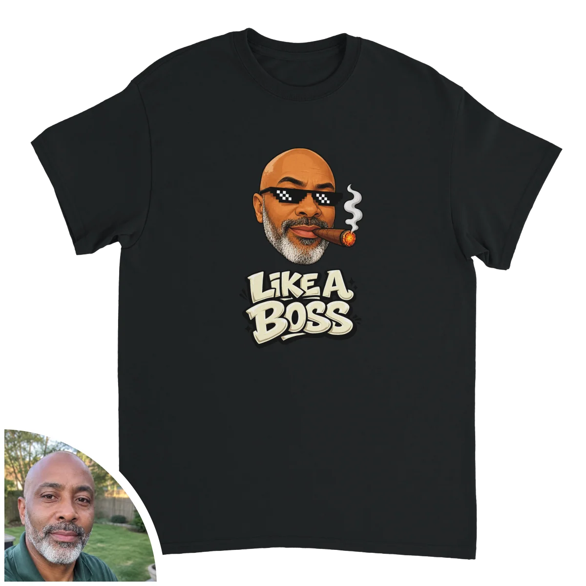 Heavy Cotton T-Shirt Like a BOSS - image 1