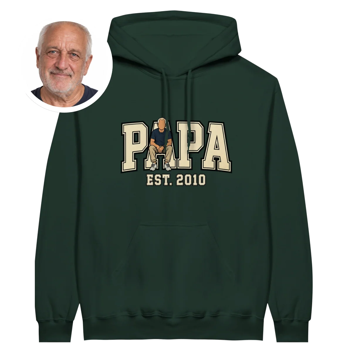 Hoodie PAPA Logo Universitaire