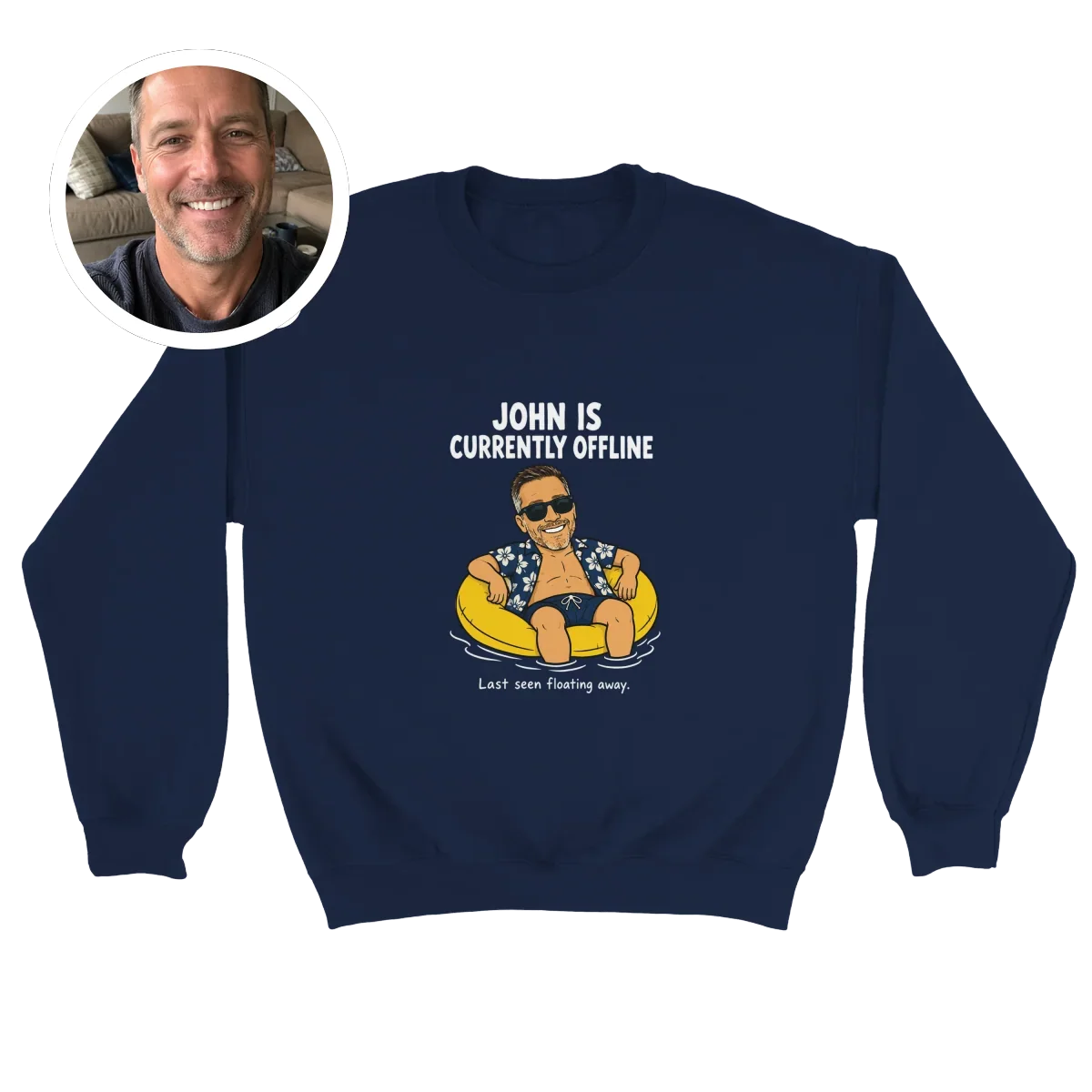 Currently Offline® Floating Away Crewneck