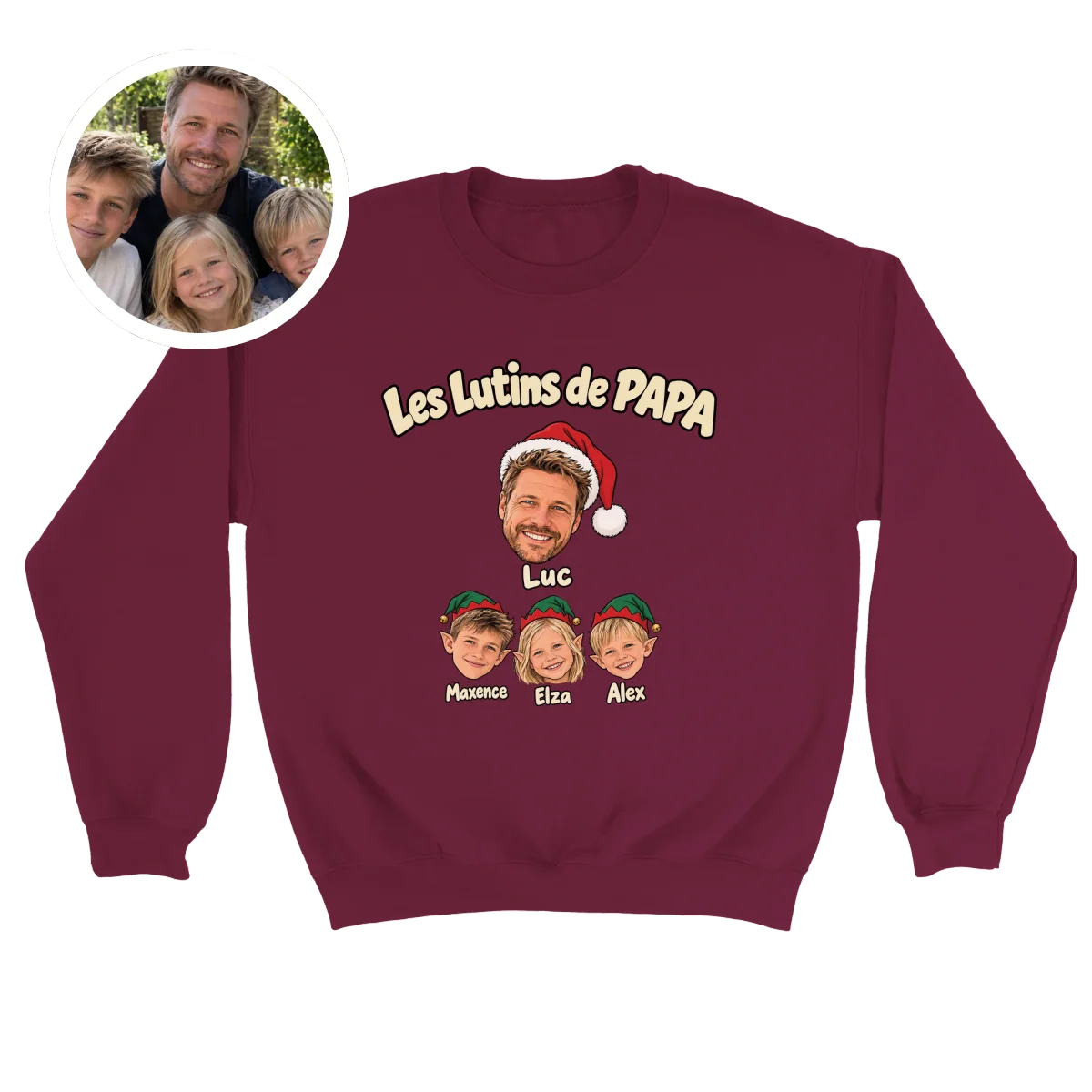 Crewneck Les Lutins de PAPA