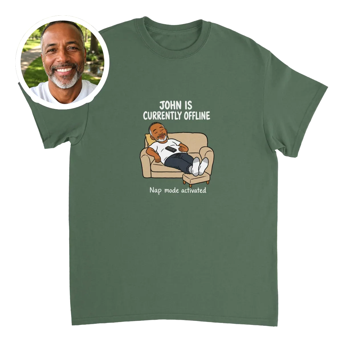 Currently Offline® Nap Mode T-Shirt - image 1