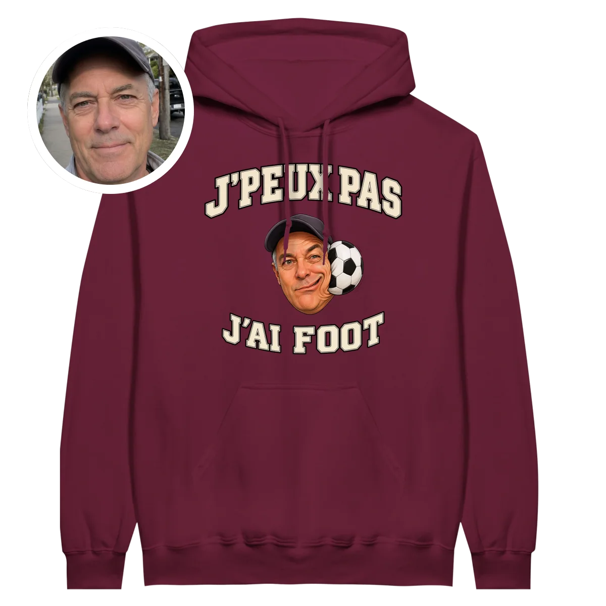 Hoodie J'peux pas, j'ai FOOT - image 1