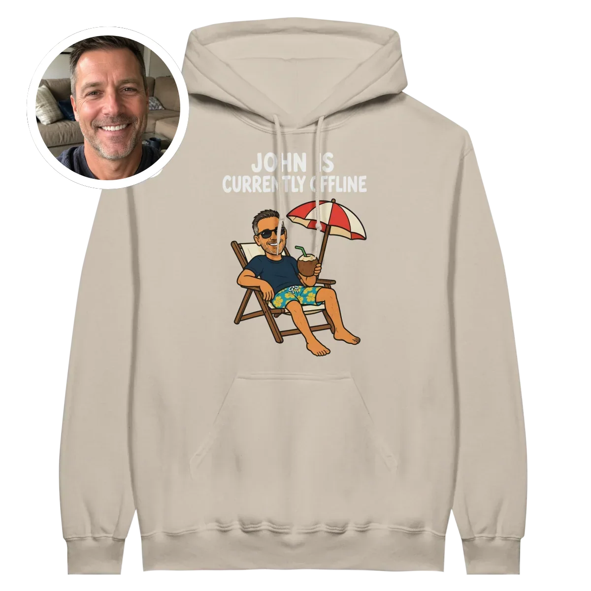 Currently Offline Beach & Coconut Hoodie