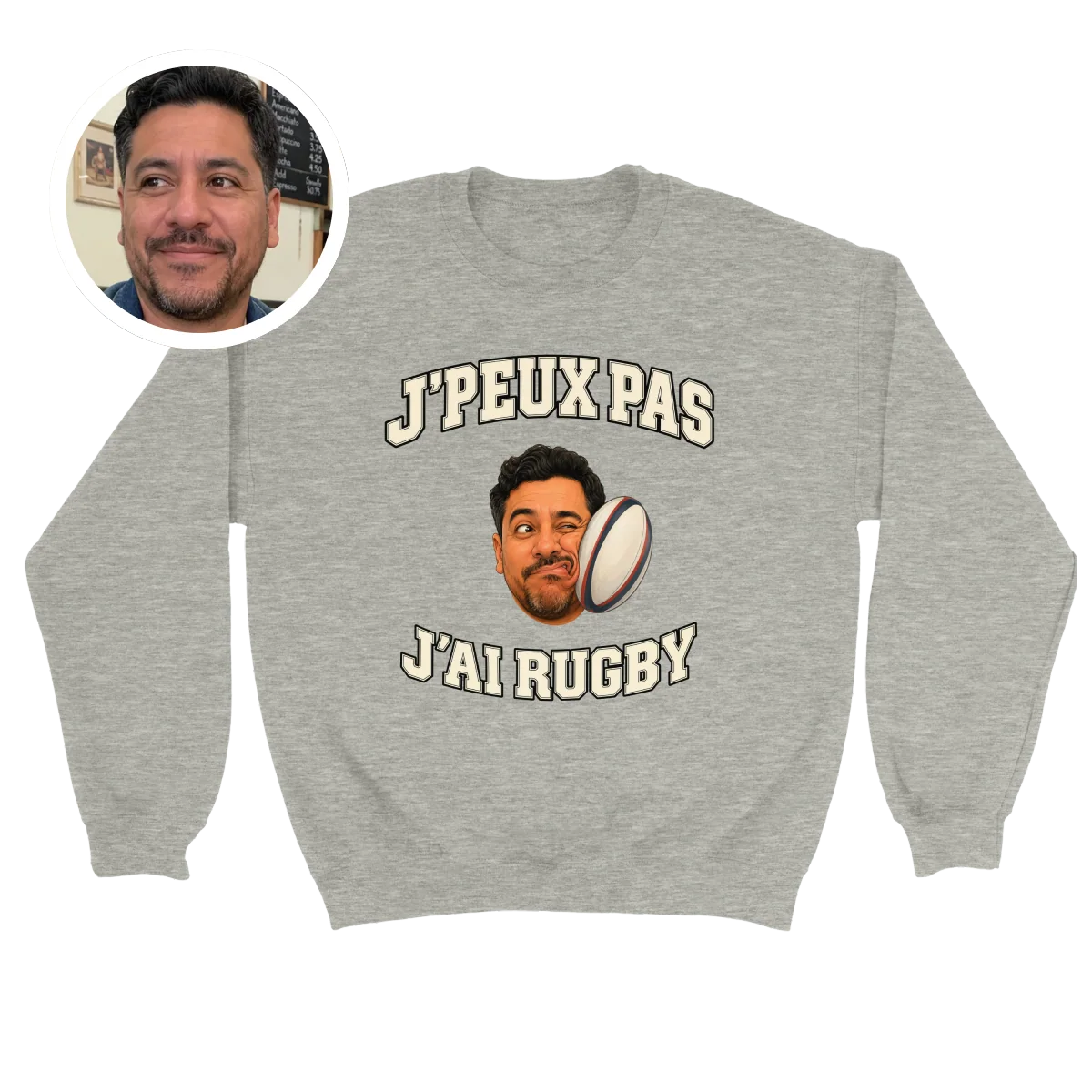 Sweat "J'peux pas, j'ai Rugby" - image 1