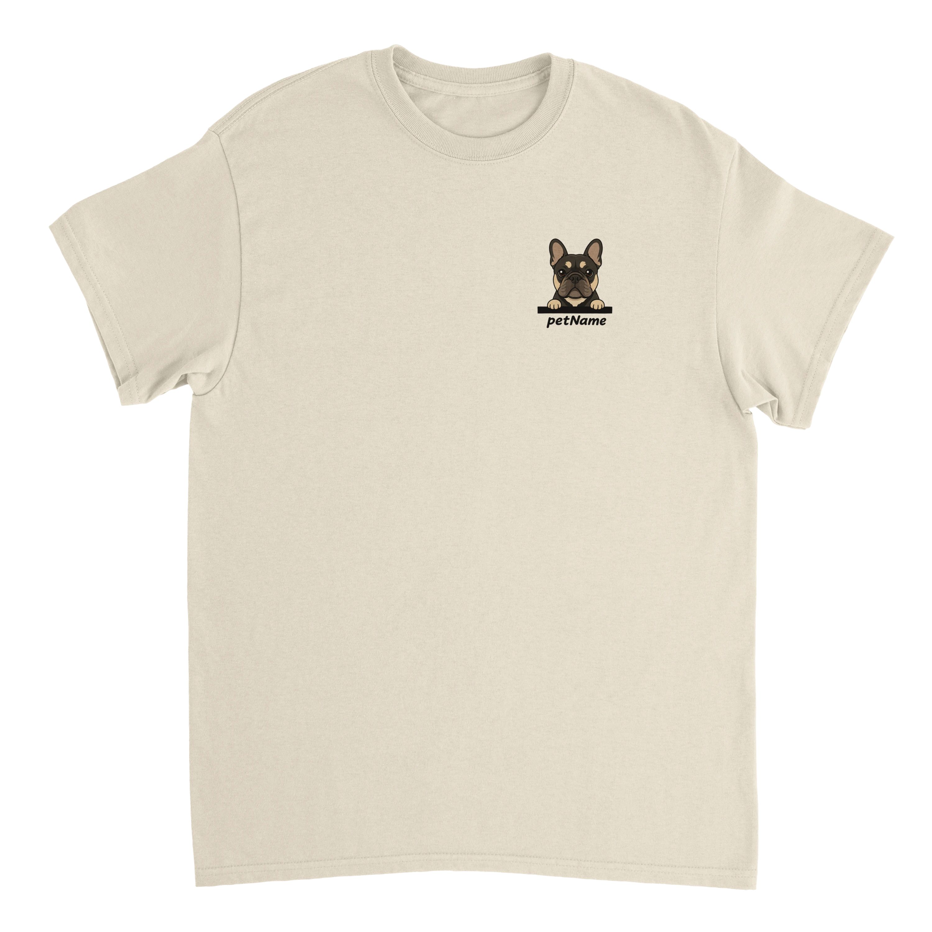 Heavy Cotton T-Shirt Pocket Cartoon Pet