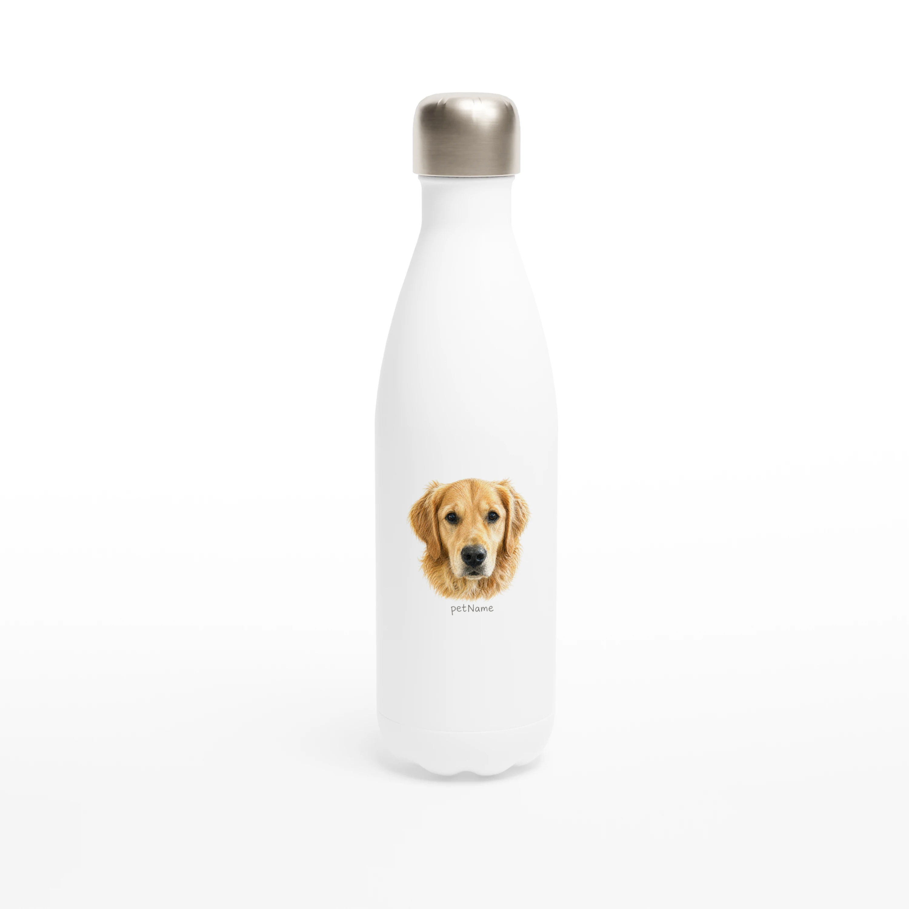 Stainless Steel Water bottle - 17oz Colored Pencil Pet Head