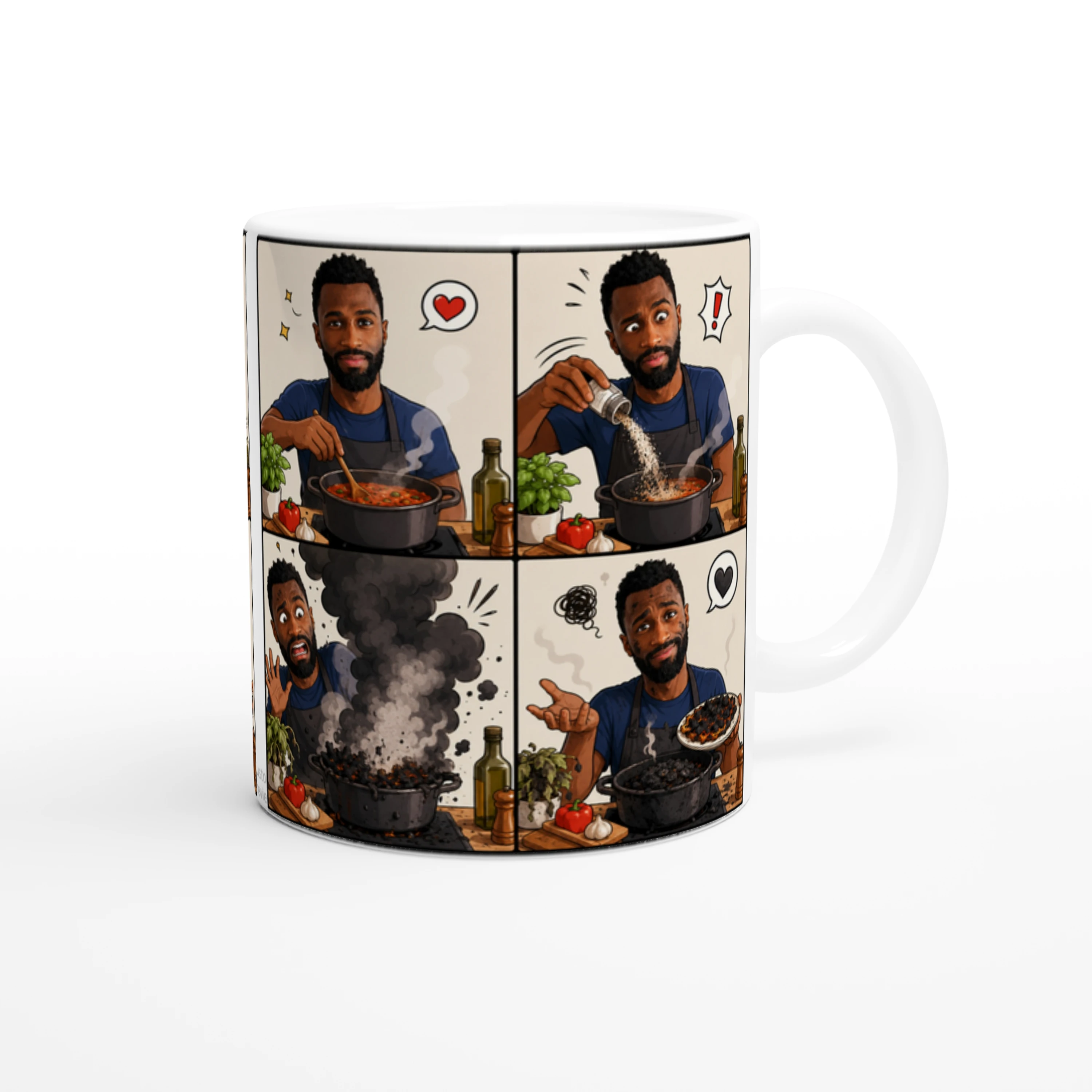 Mug - 11oz Dad’s Passion in 4 Panels - image 2