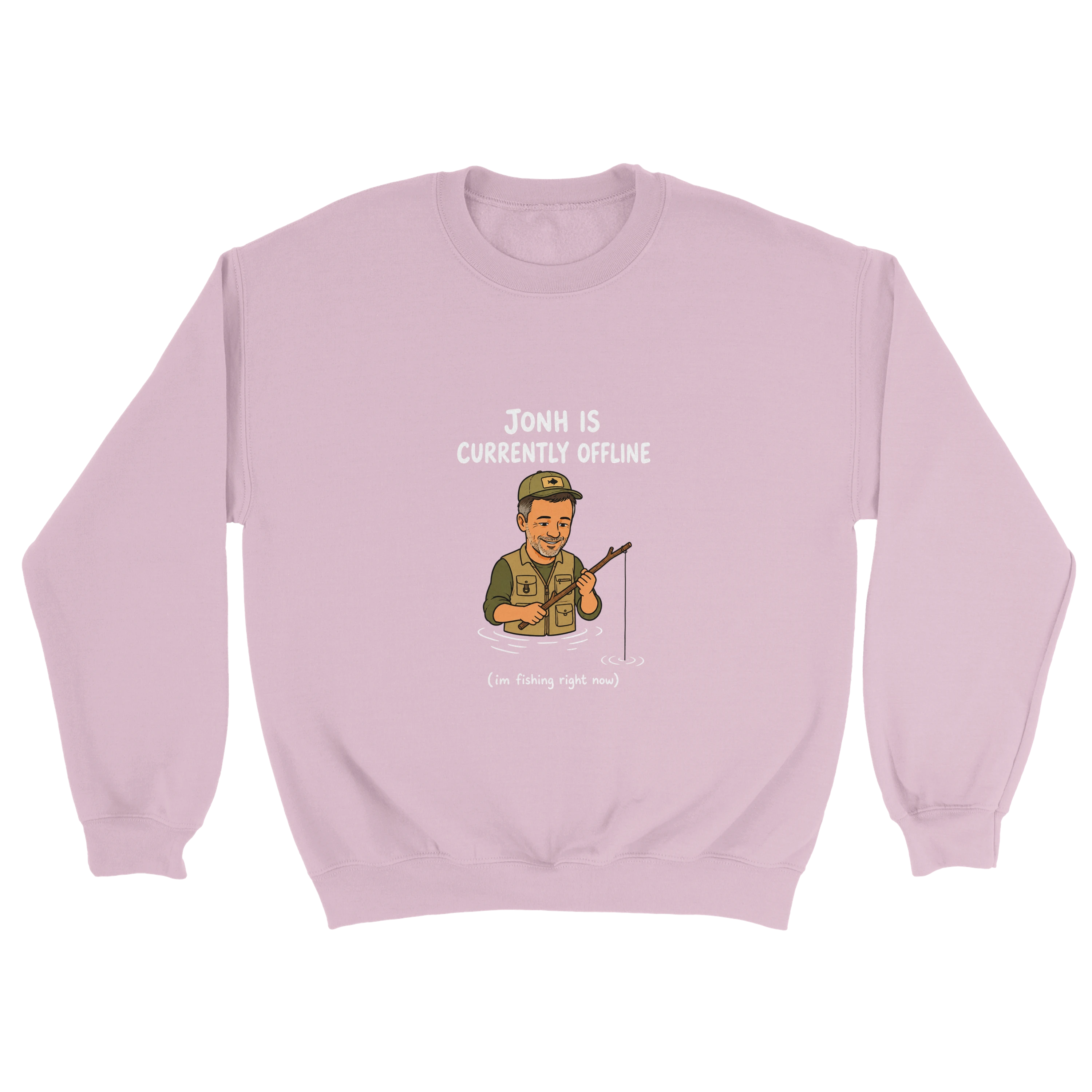 Currently Offline® I'm Fishing Crewneck - image 2