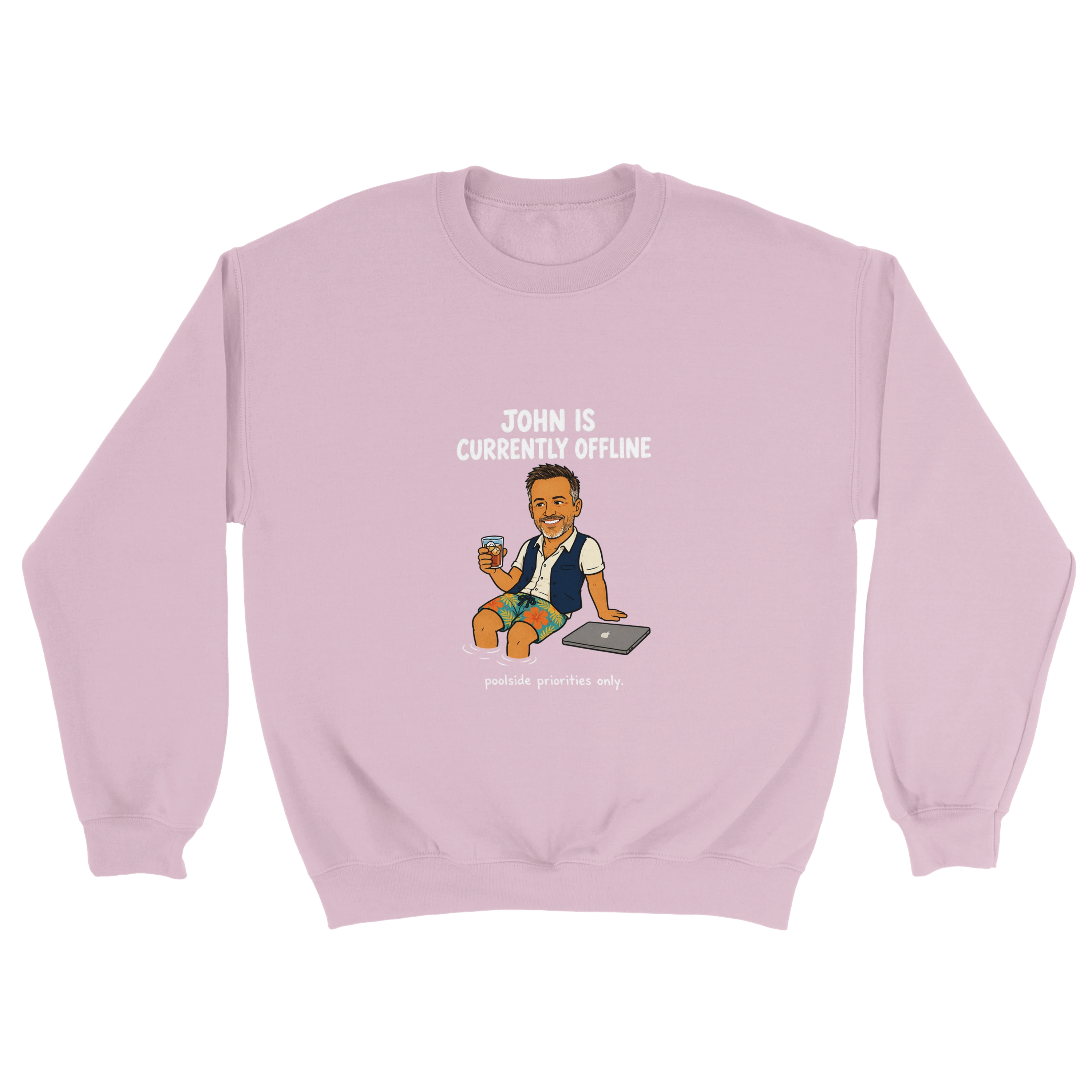 Currently Offline® By the Pool Crewneck - image 2