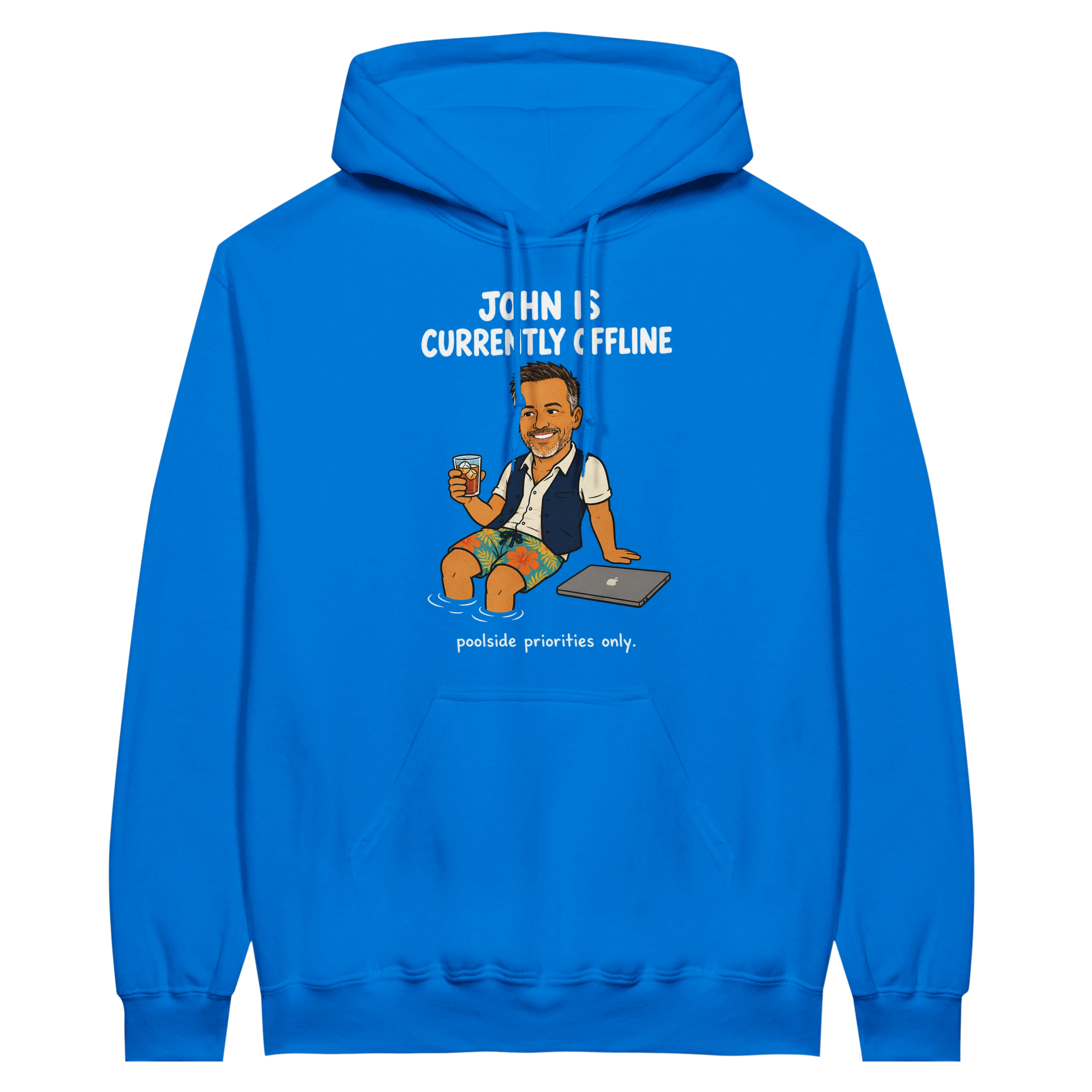 Currently Offline® By the Pool Hoodie