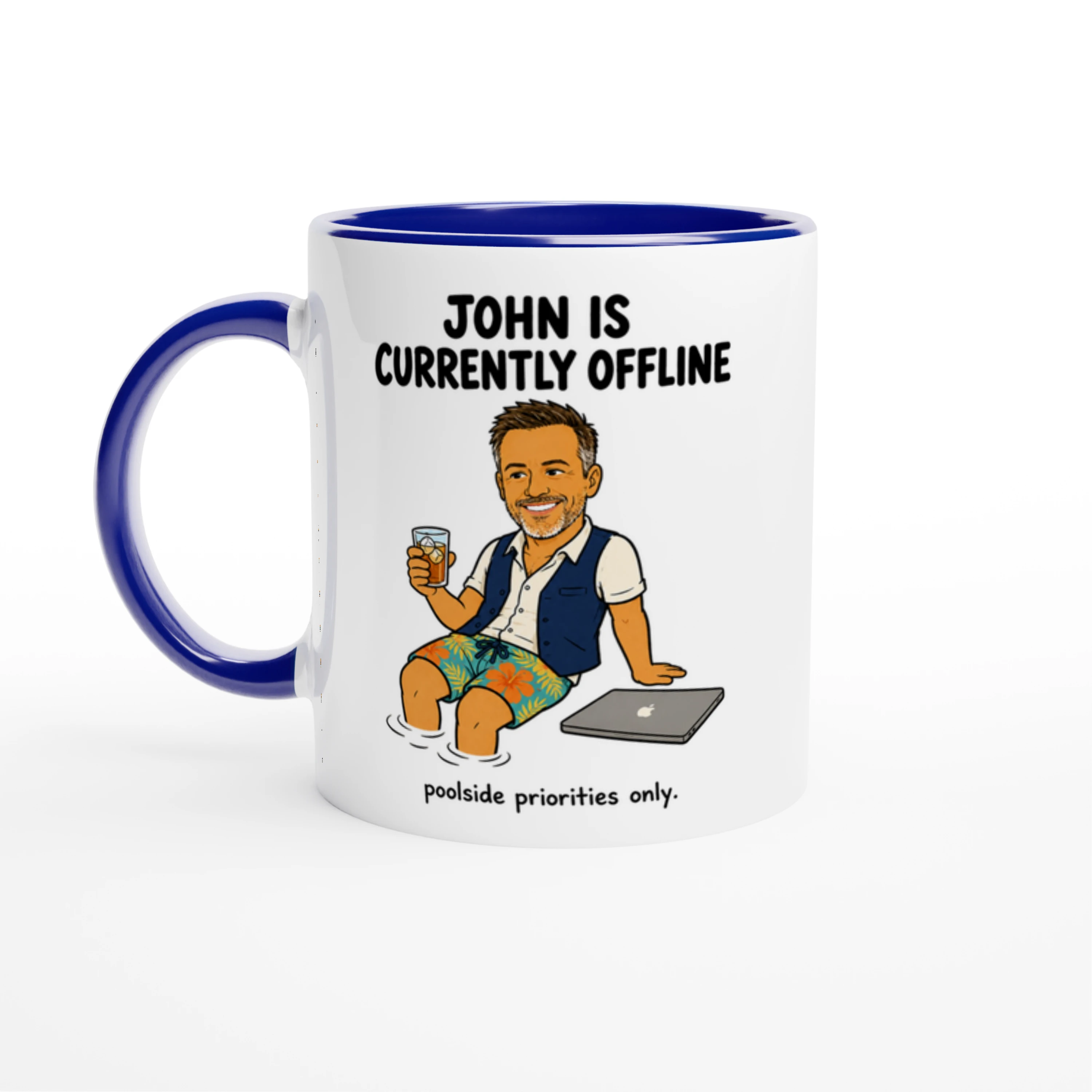 Currently Offline® By the Pool Mug