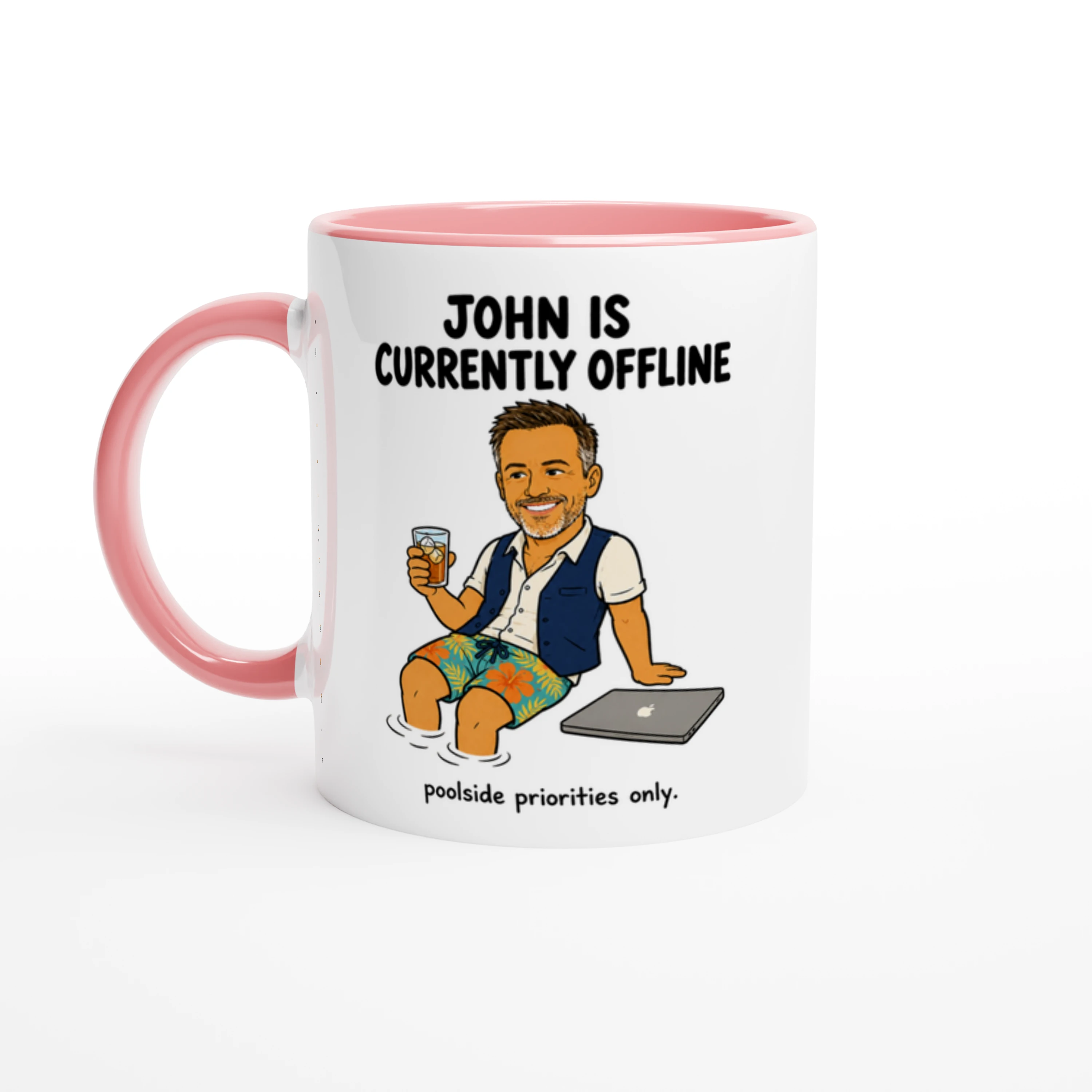 Actuellement Hors Ligne® Mug au Bord de la Piscine - image 2