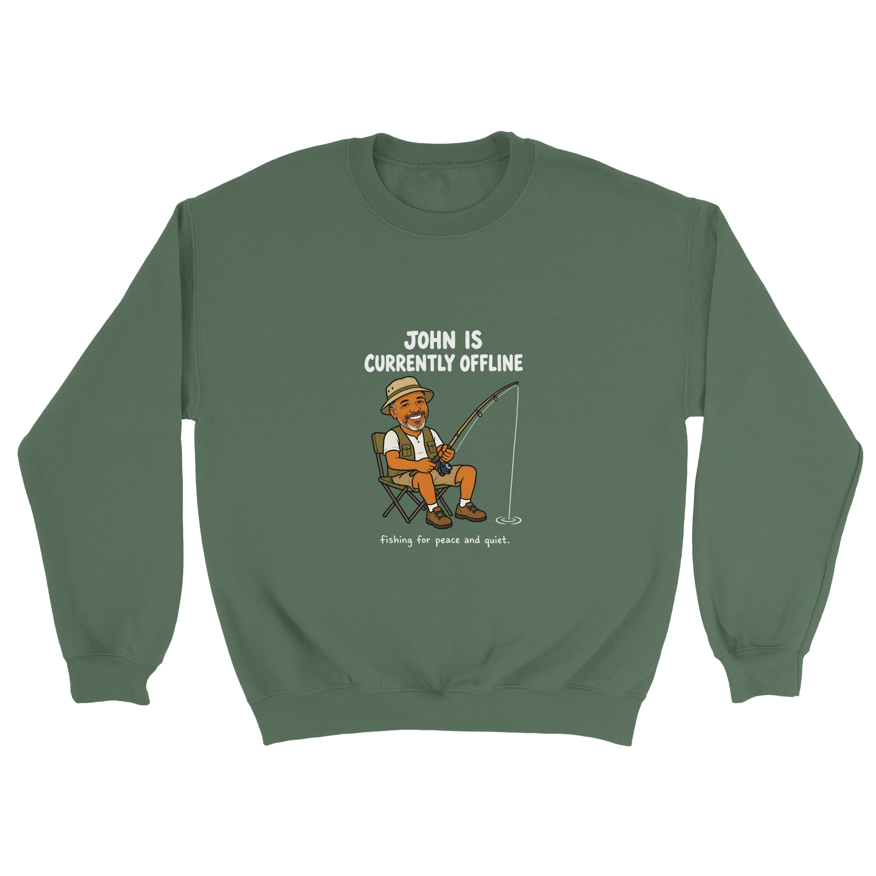 Currently Offline® Fish & Chill Crewneck
