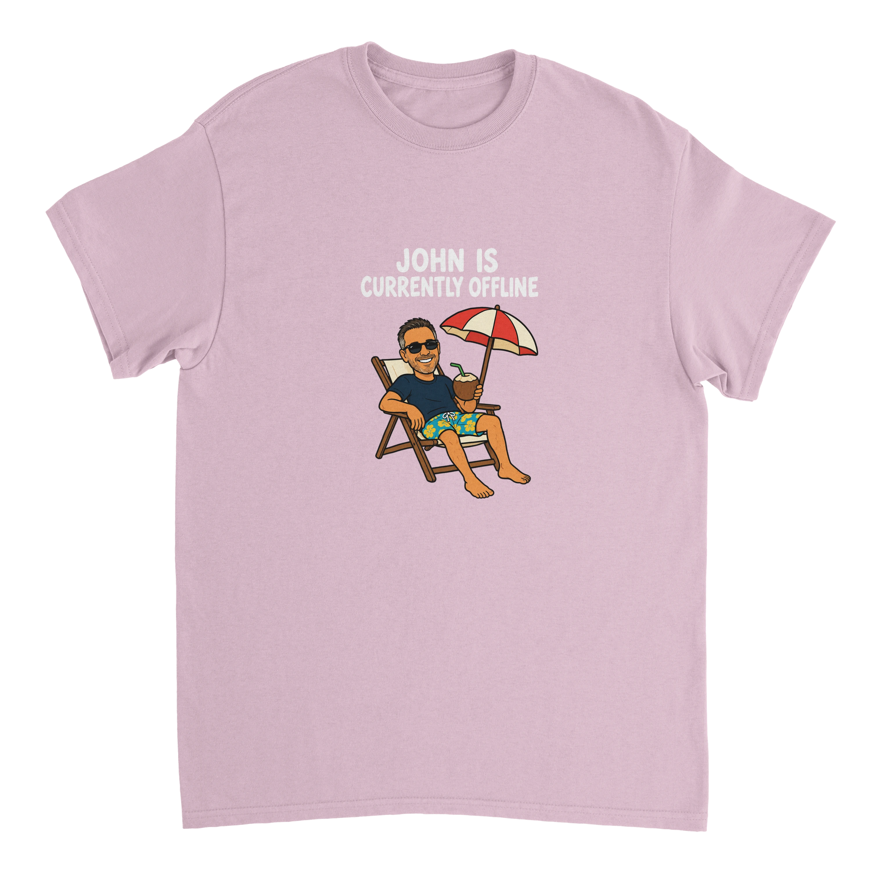 Currently Offline Beach & Coconut T-Shirt - image 2