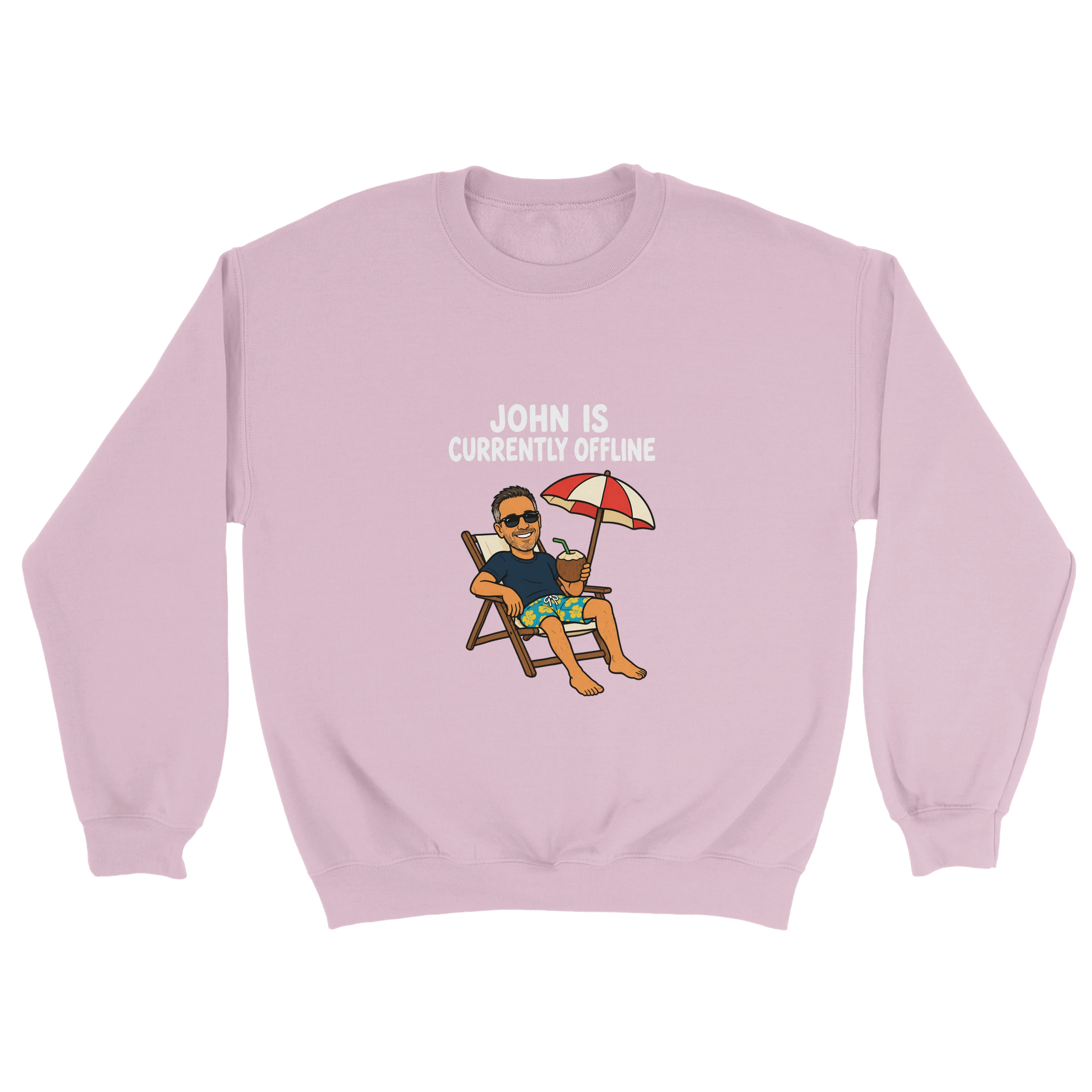 Currently Offline® Beach & Coconut Crewneck - image 2