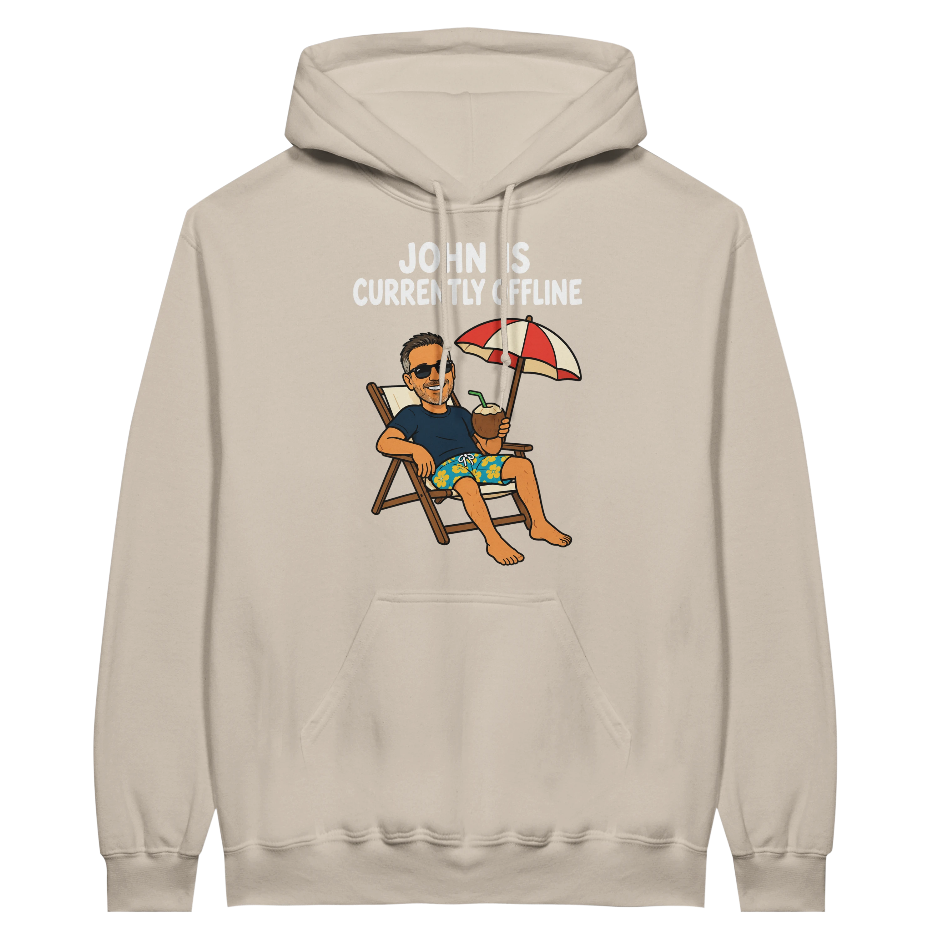 Currently Offline® Beach & Coconut Hoodie