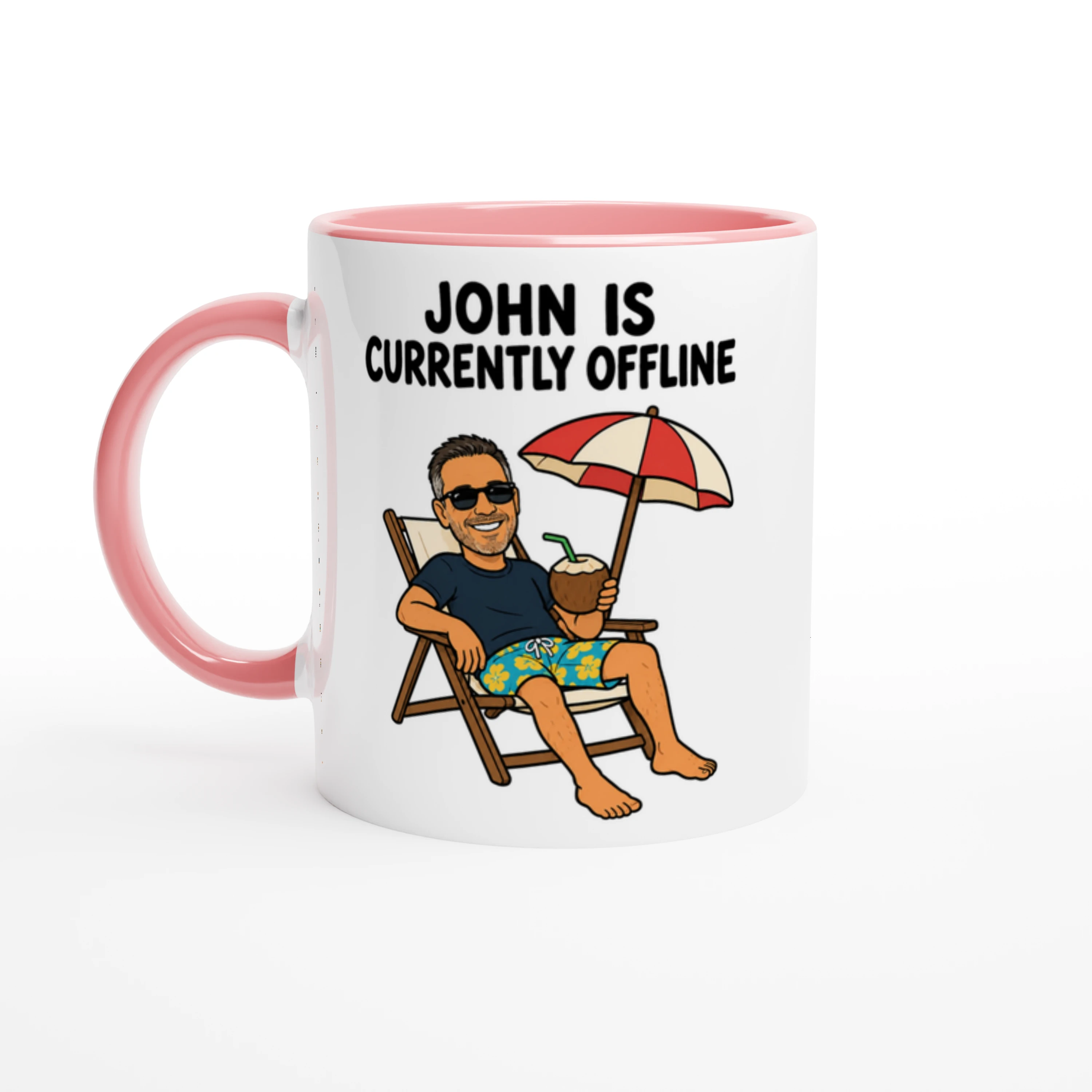 Mug Plage & Noix de Coco Actuellement Hors Ligne - image 2