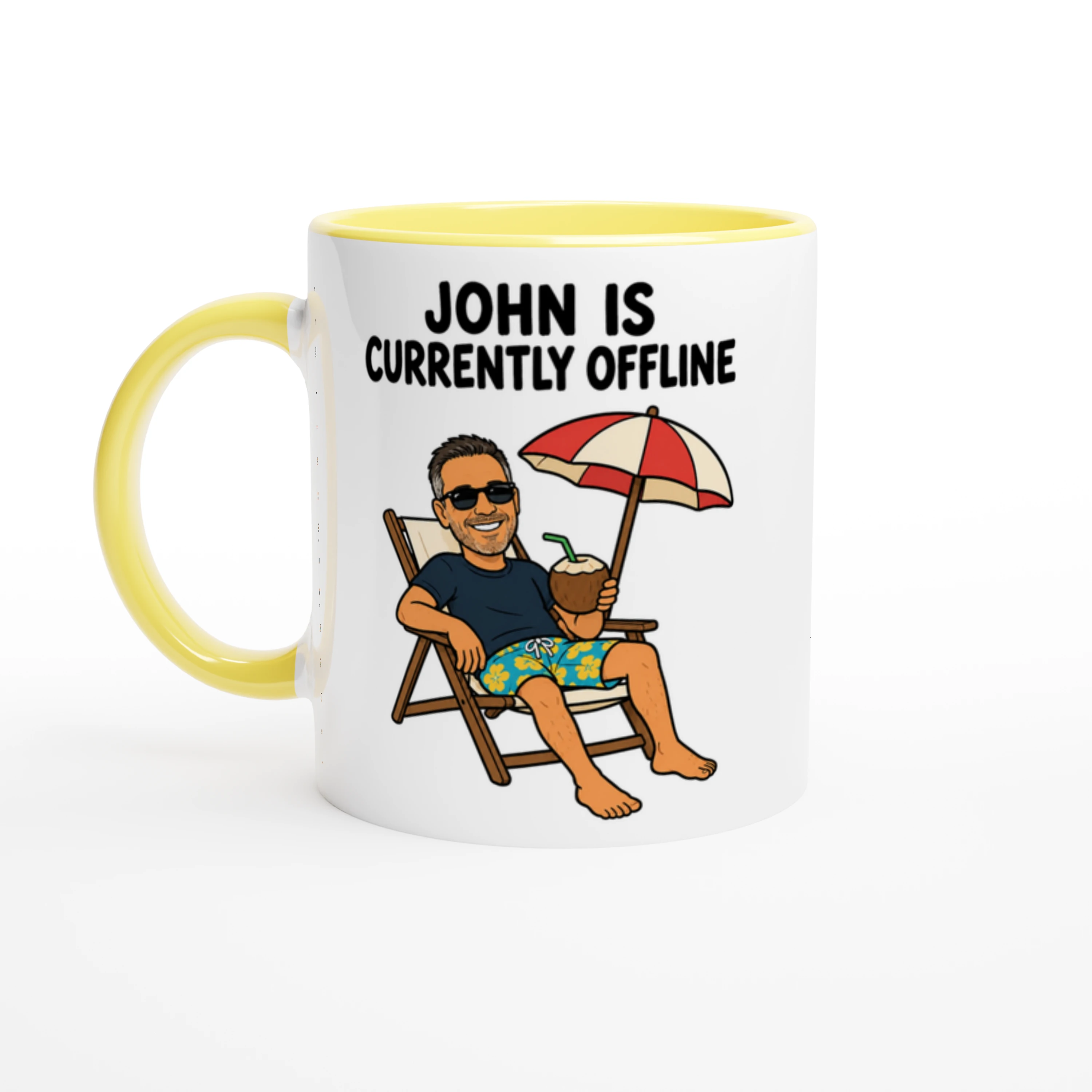 Currently Offline Beach & Coconut Mug - image 2