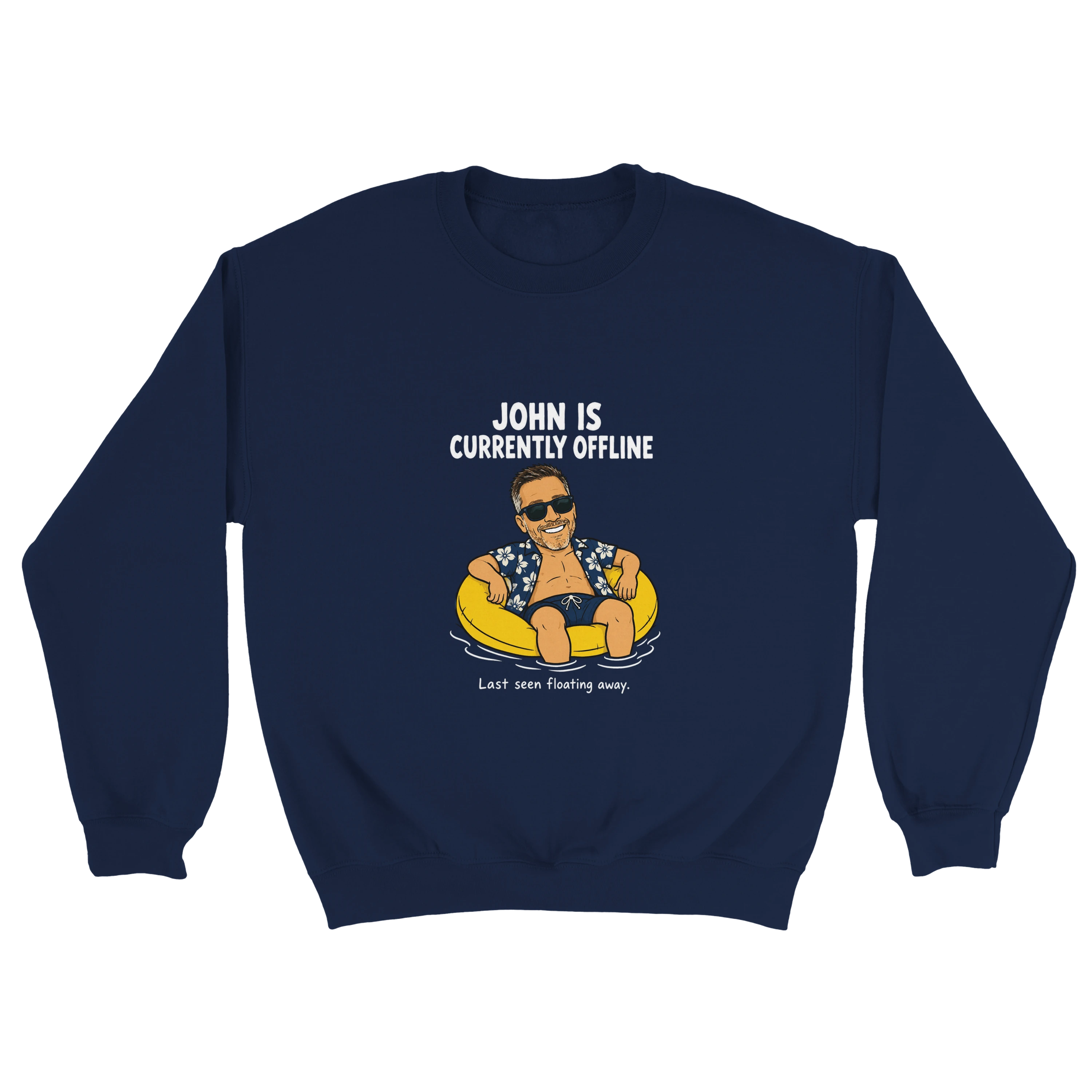 Currently Offline® Floating Away Crewneck