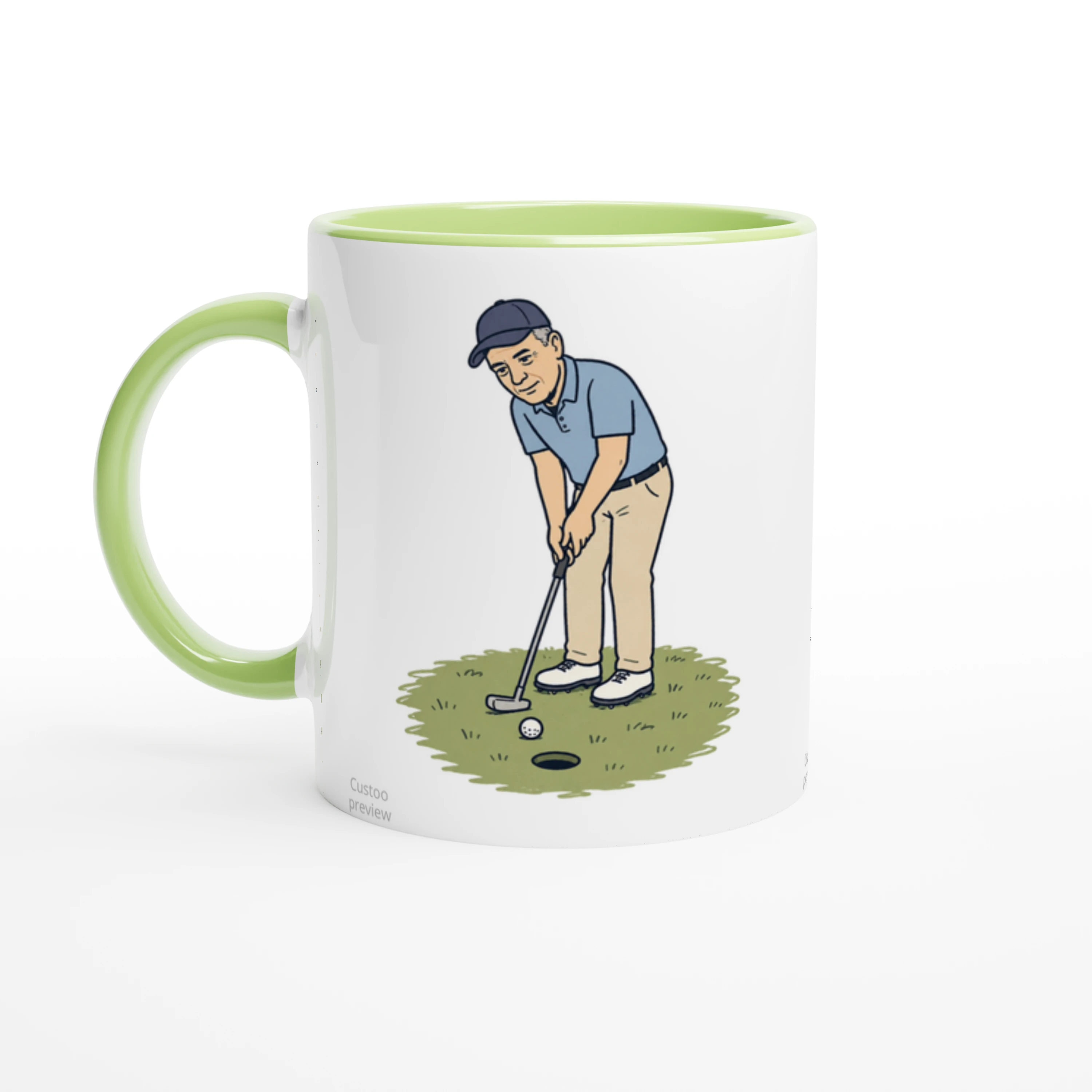 Mug - 11oz Golfer Tap Tap Taparoo