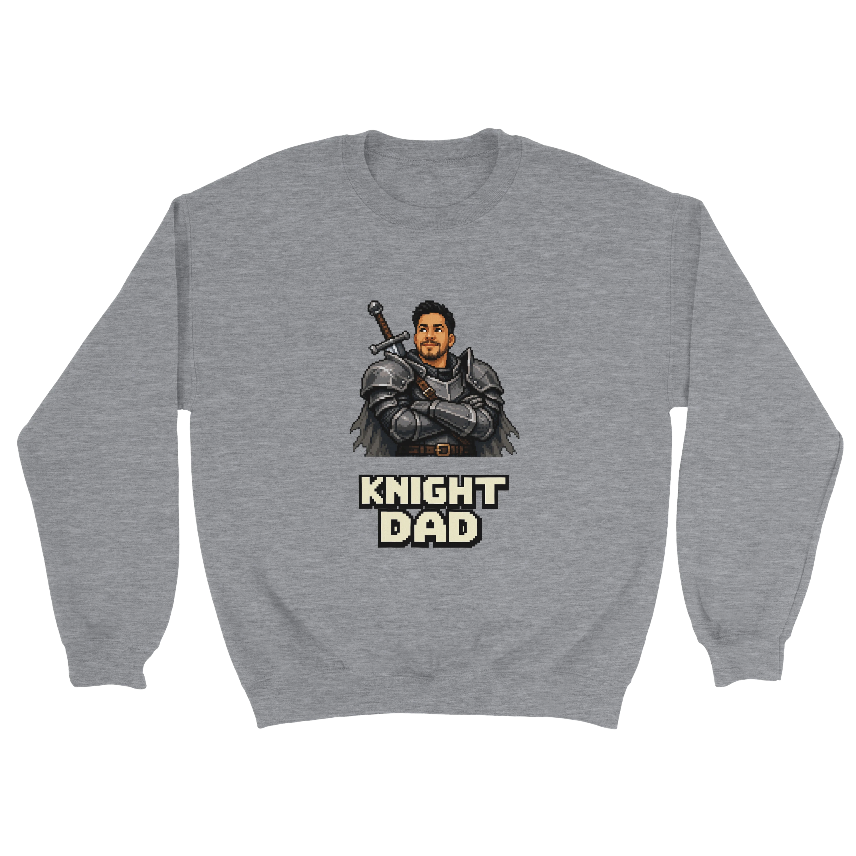 Crewneck – 8bit Knight DAD - image 1