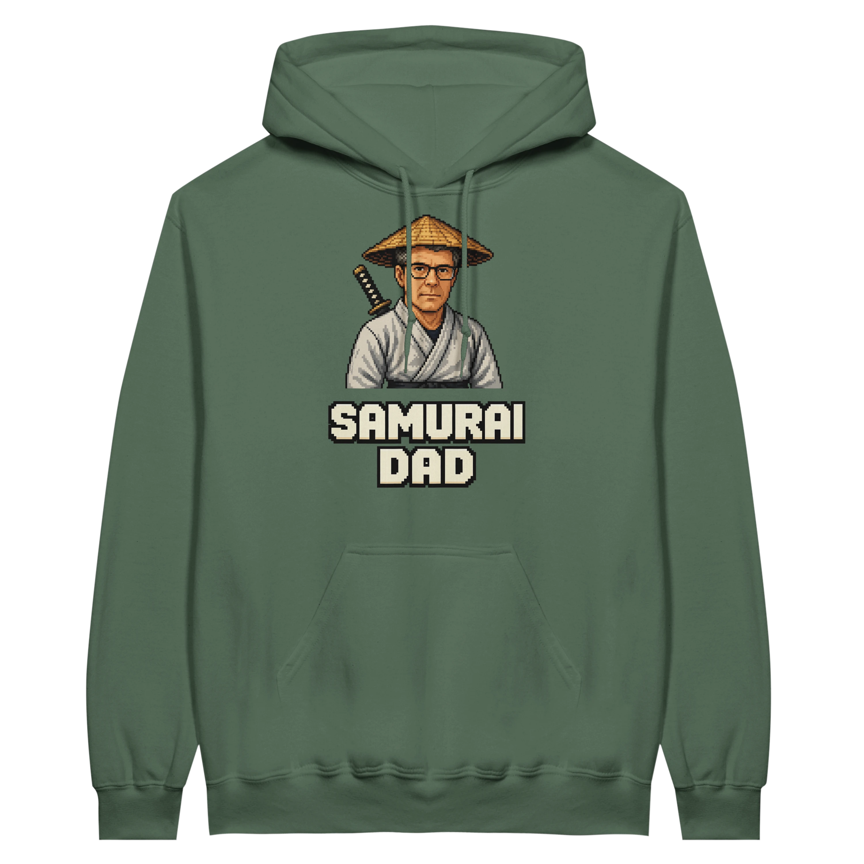 Hoodie - 8bit Samurai DAD - image 1