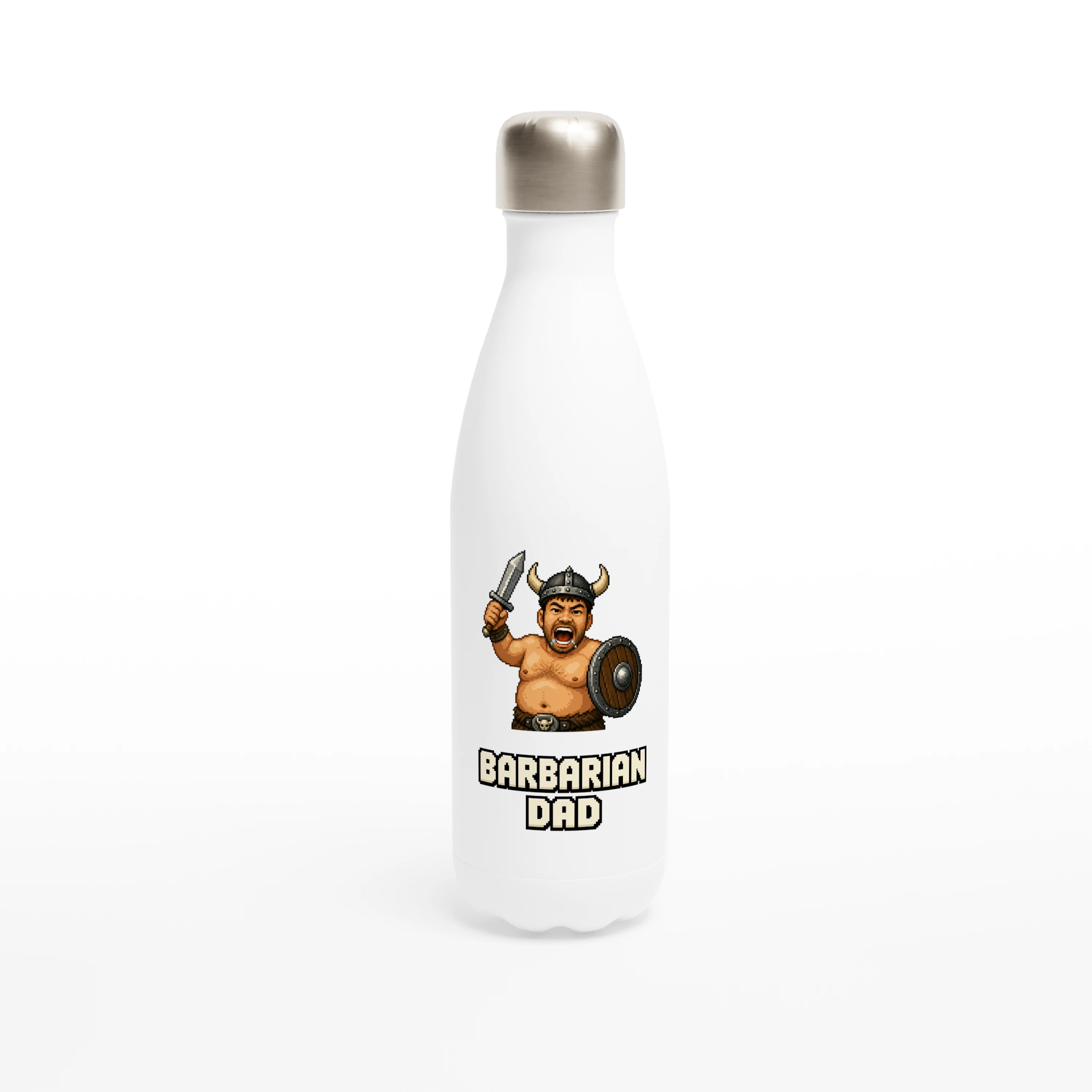 Stainless Steel Bottle - 8bit Barbarian DAD - image 1
